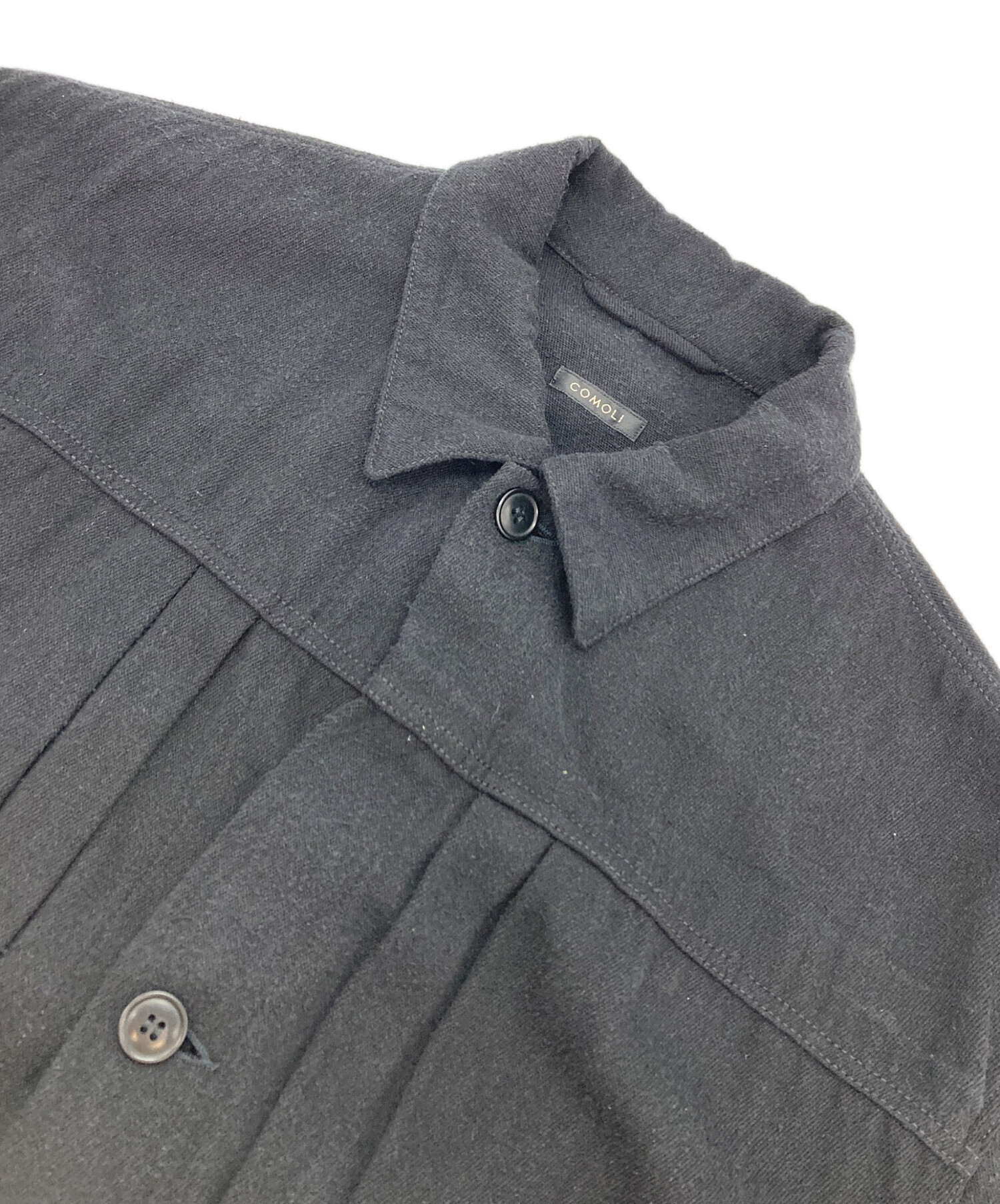 中古・古着通販】COMOLI (コモリ) シルクネップ TYPE-1ST ブラック