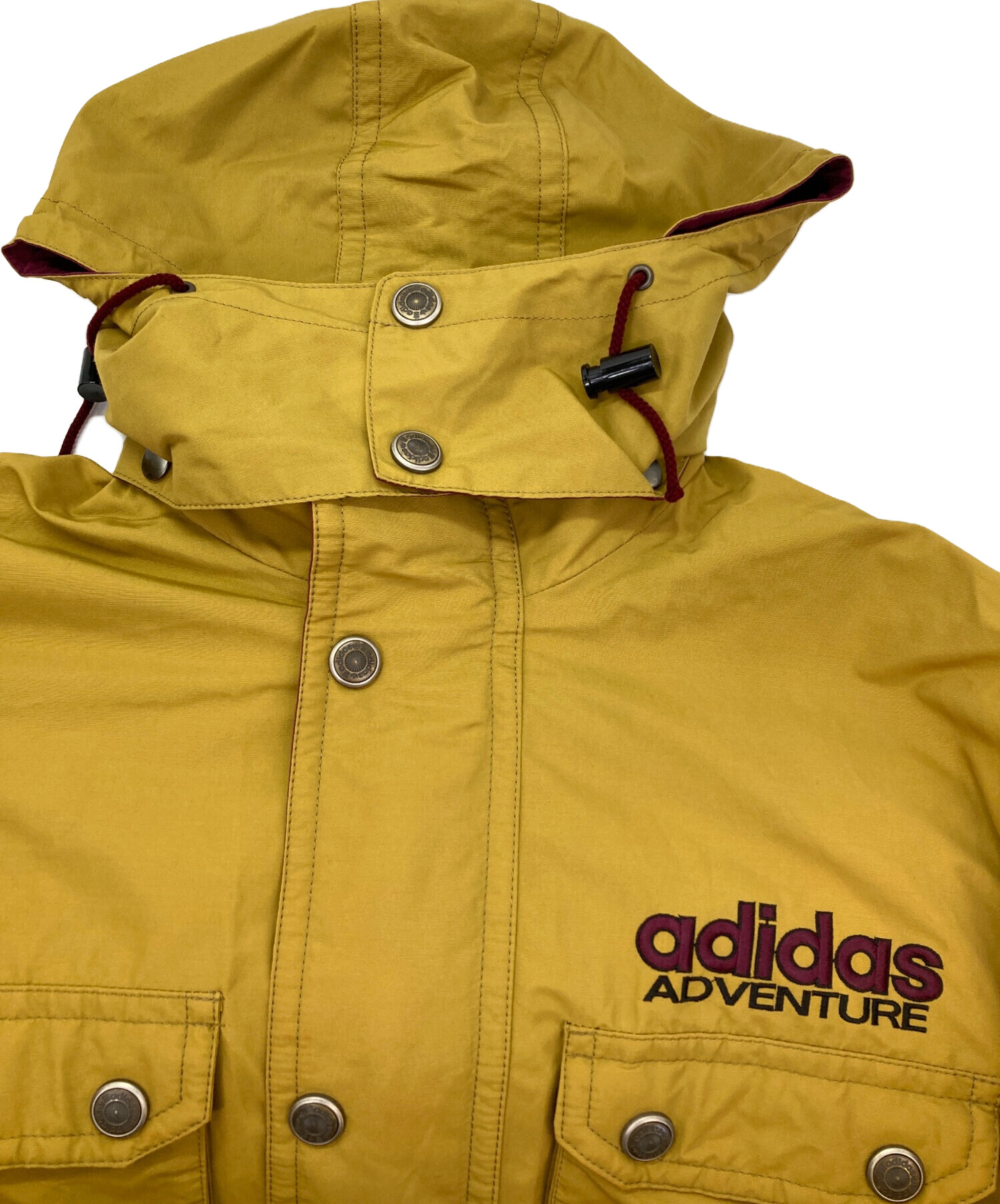 青山学院　アディダス 陸上用フード付きジャケット イエロー 中古・古着通販】adidas (アディダス) マウンテンパーカー イエロー