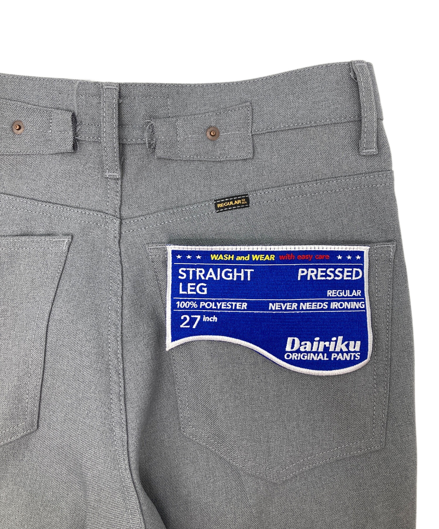 中古・古着通販】DAIRIKU (ダイリク) STRAIGHT Flasher Pressed Pants