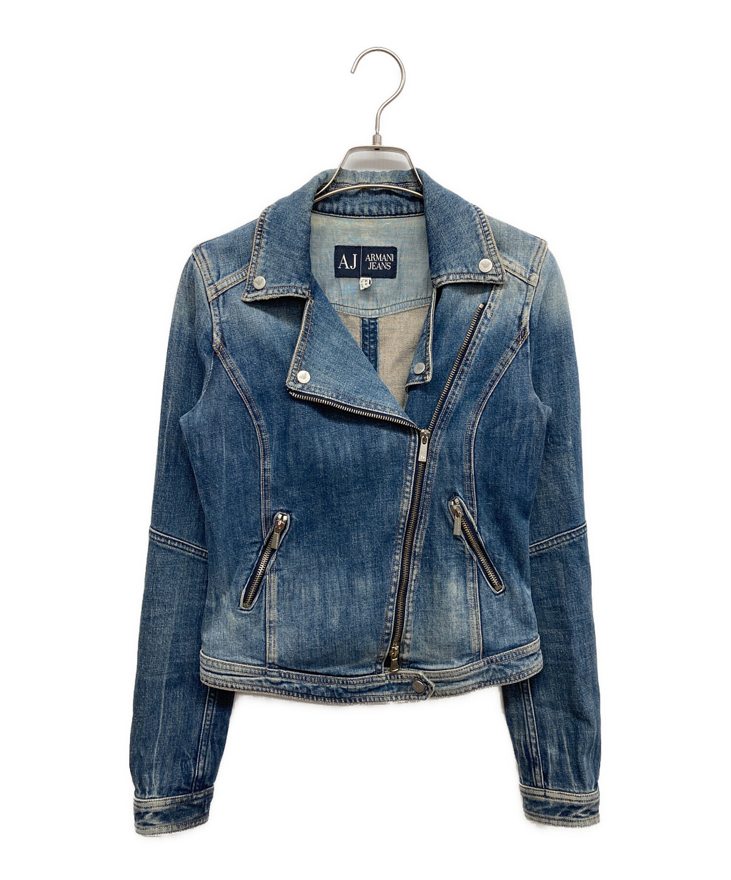 中古・古着通販】ARMANI JEANS (アルマーニジーンズ) デニムライダース