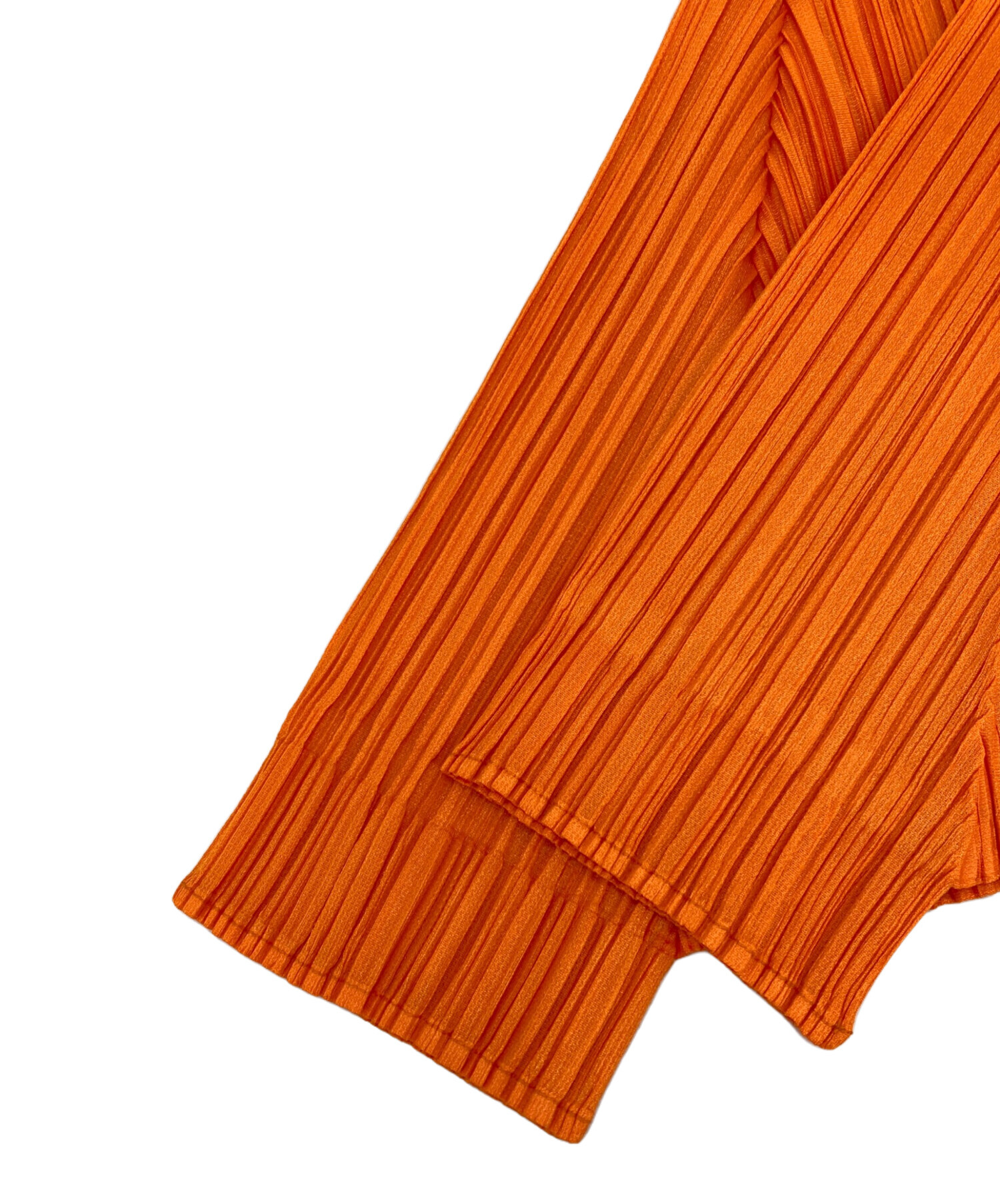 [値下げ中] pleats pleaseオレンジストライプワンピース 中古・古着通販】PLEATS PLEASE (プリーツプリーズ) プリーツ半袖