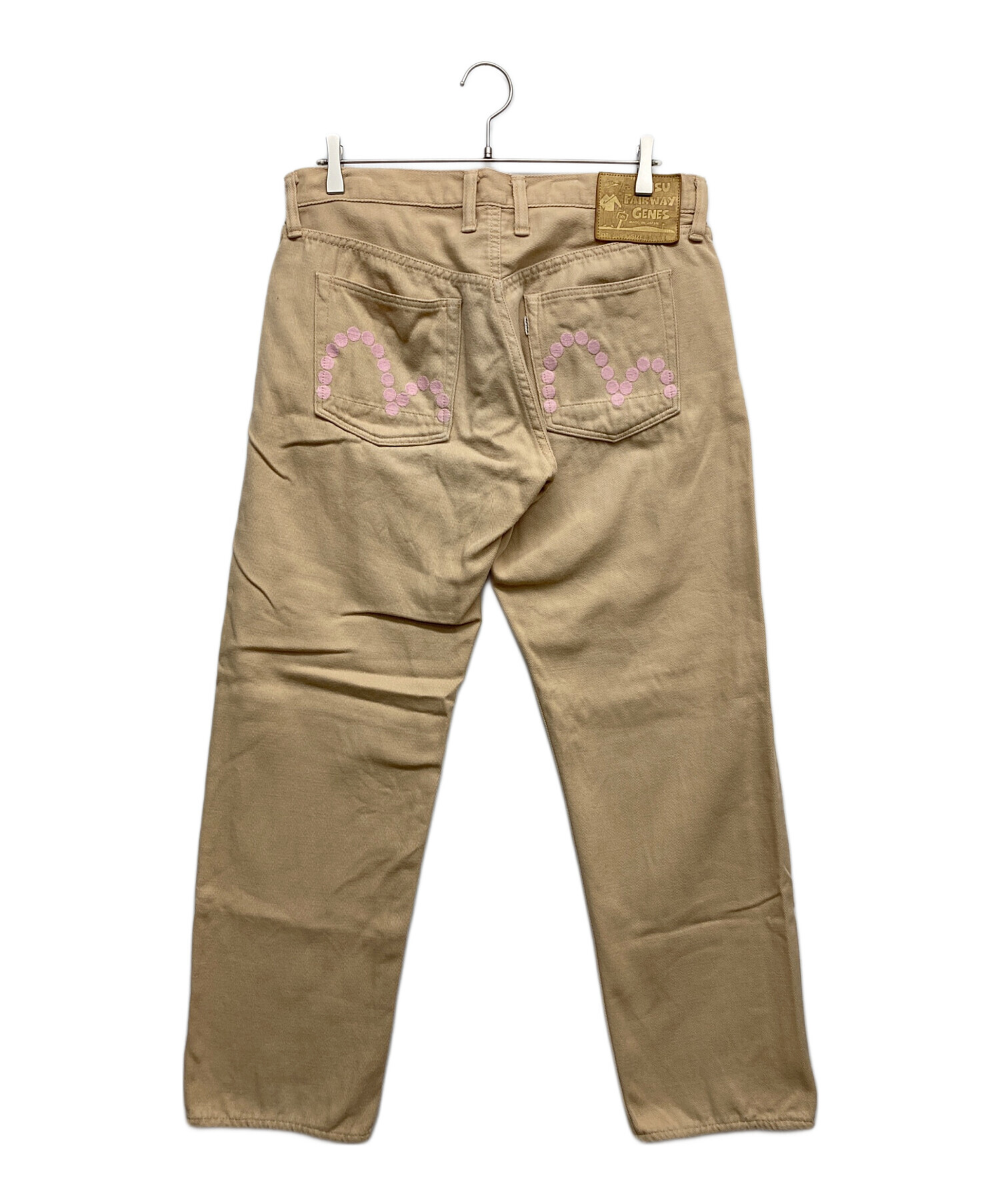 中古・古着通販】EVISU (エヴィス) デニムパンツ ベージュ サイズ:36