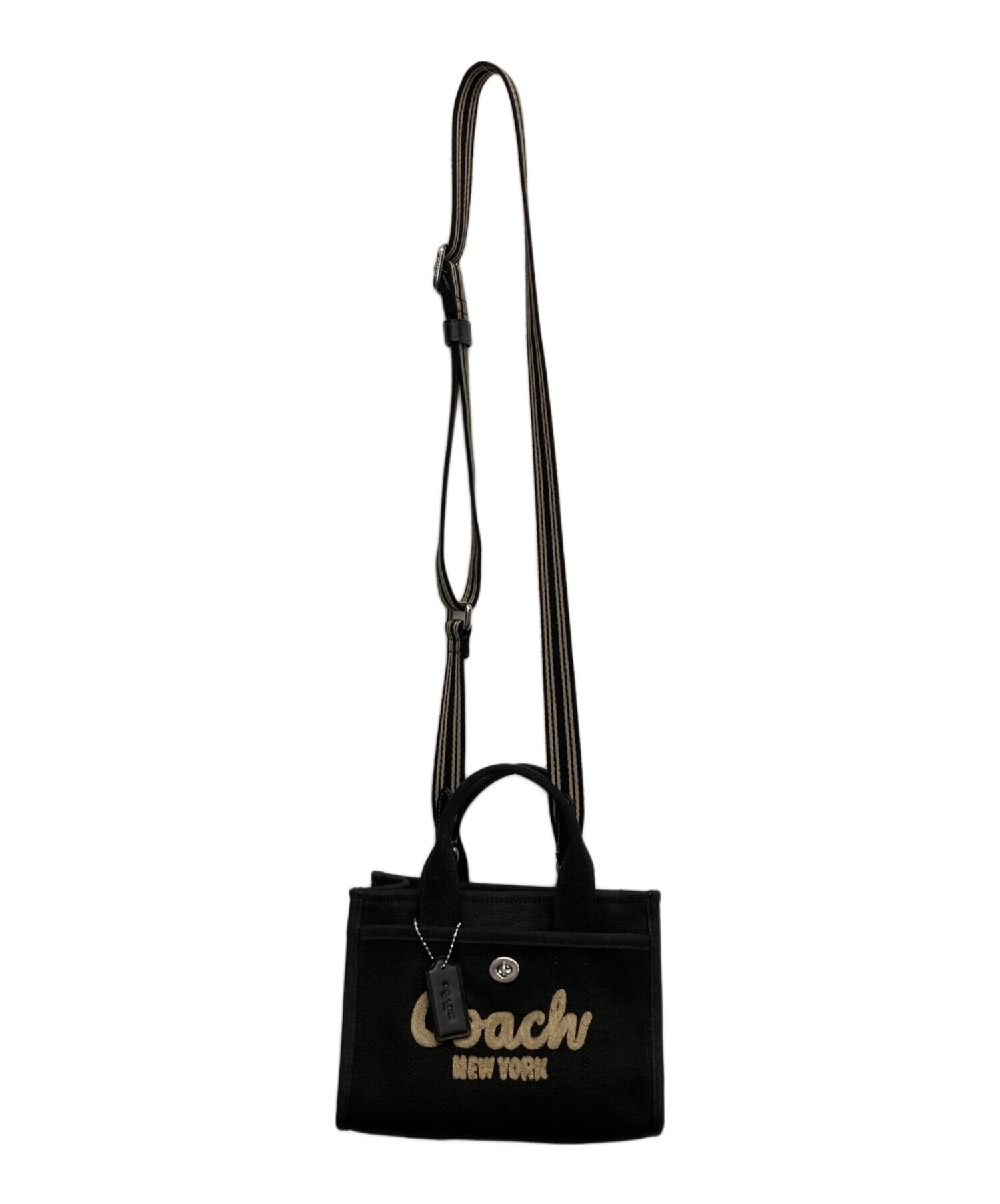 中古・古着通販】COACH (コーチ) カーゴ トート バッグ 20 ブラック