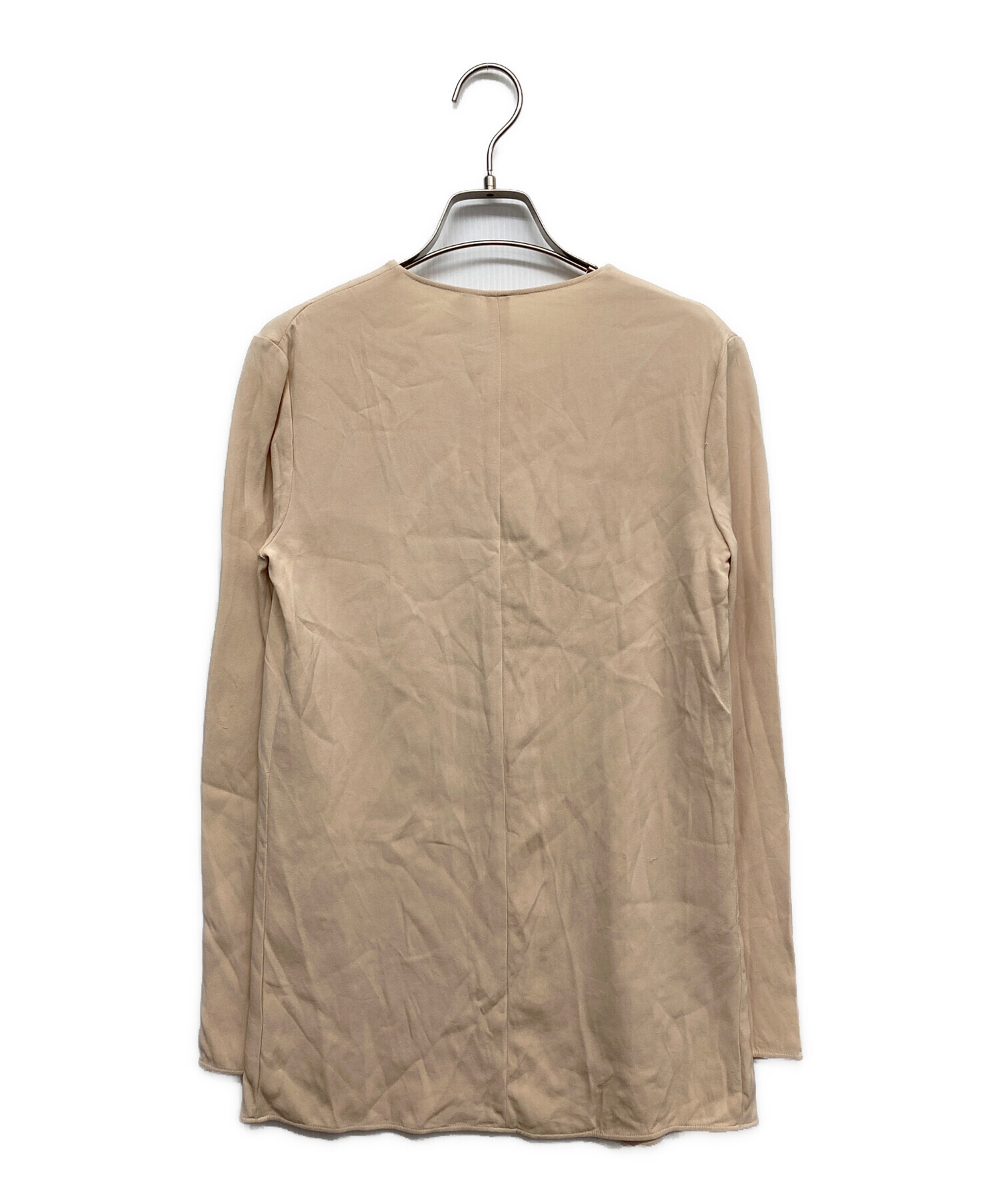 中古・古着通販】BALENCIAGA (バレンシアガ) 長袖ブラウス ベージュ 