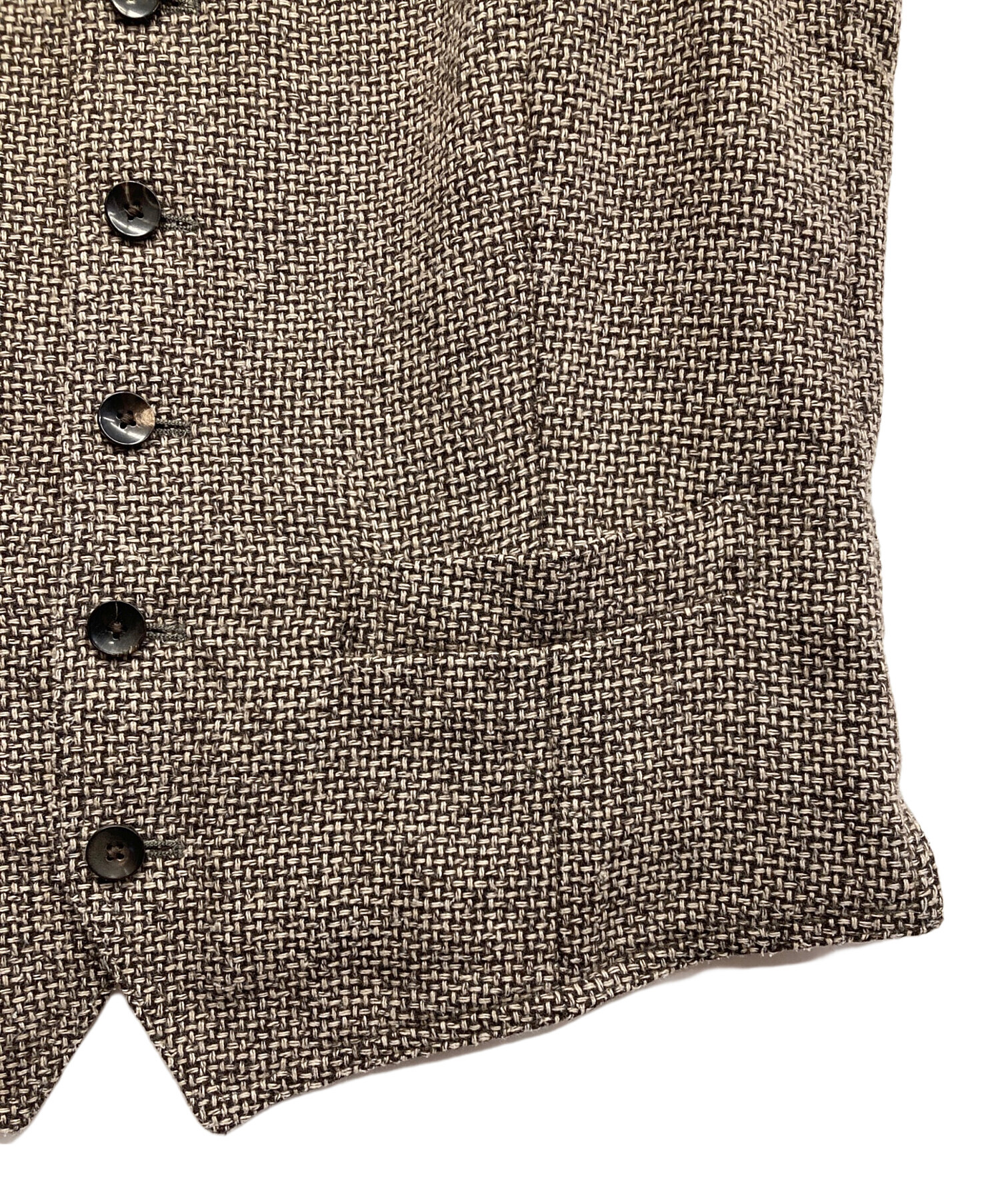 中古・古着通販】LARDINI (ラルディーニ) ウール混ベスト ブラウン 