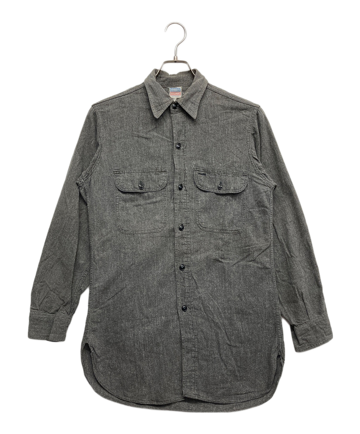 中古・古着通販】BIG MAC (ビッグマック) 50s 黒シャンブレーシャツ