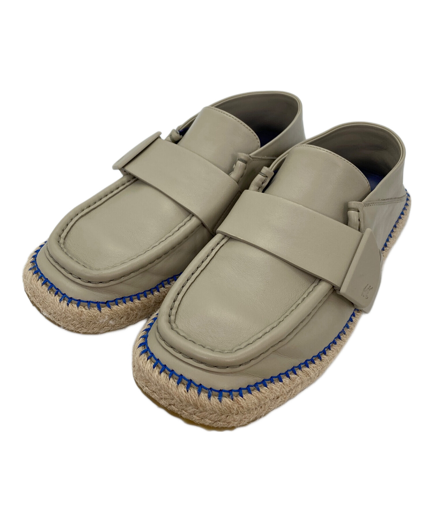 中古・古着通販】BURBERRY (バーバリー) DECK レザーエスパドリーユ