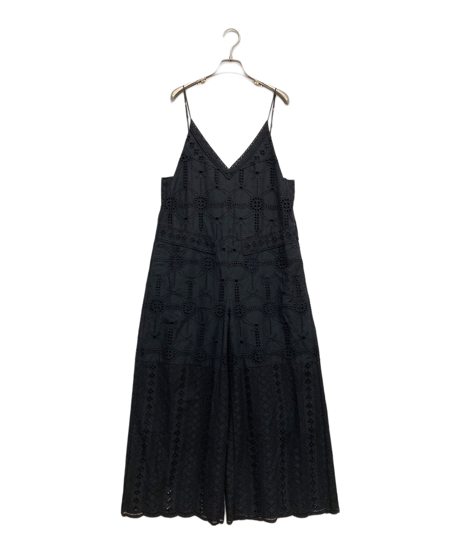 中古・古着通販】IENA (イエナ) レースオールインワン ブラック サイズ 