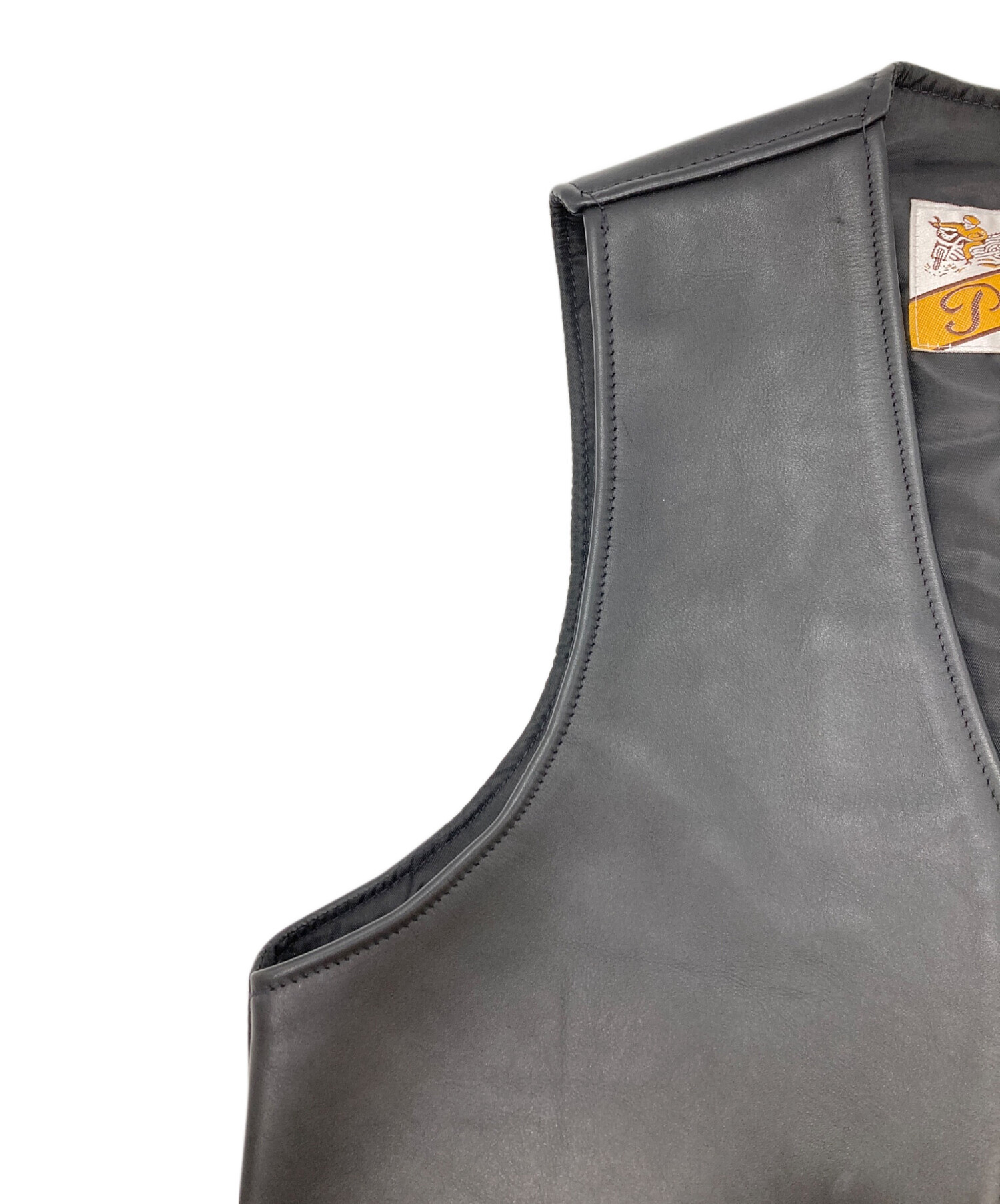 中古・古着通販】Schott (ショット) 193V レザーベスト ブラック