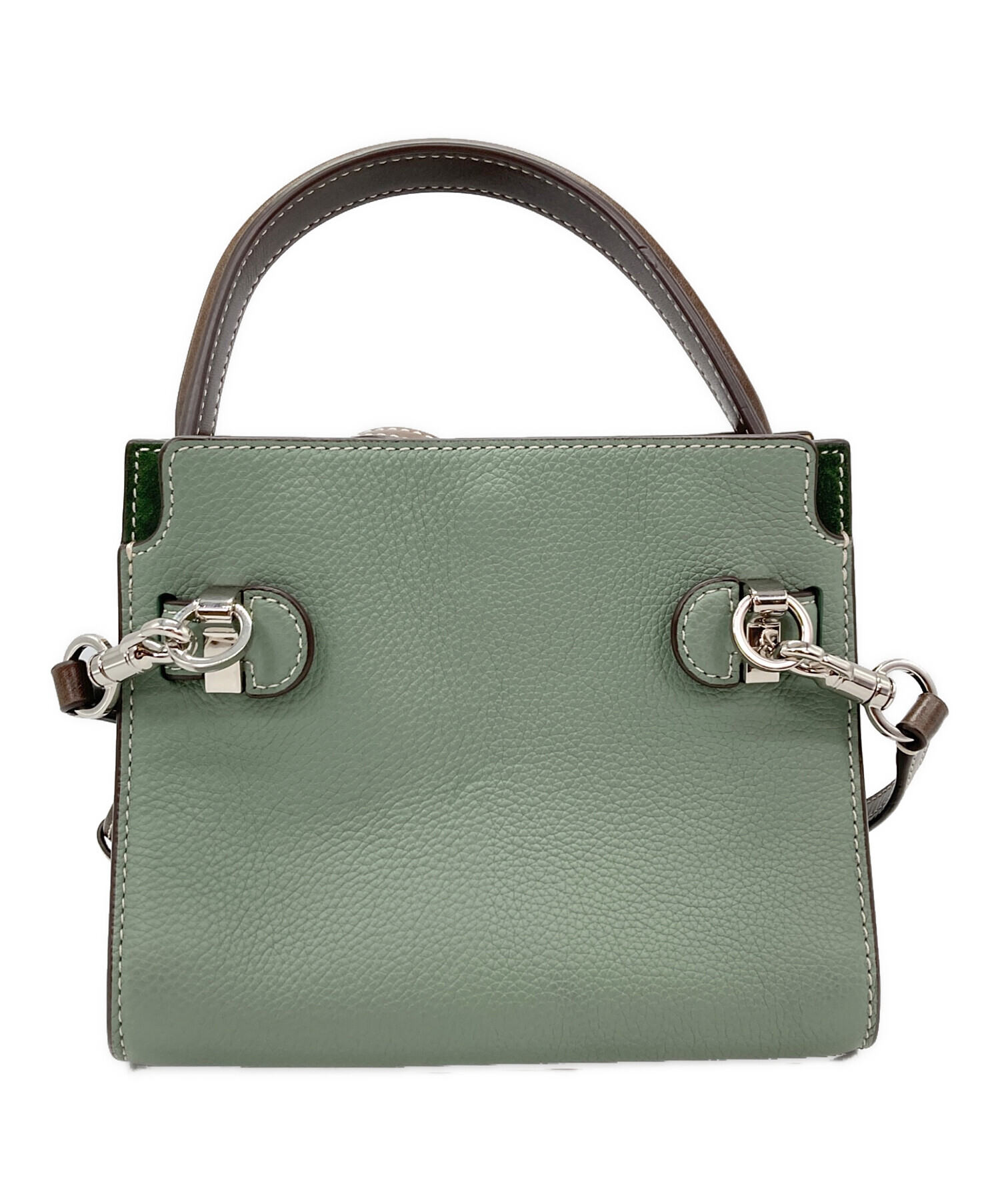 中古・古着通販】TORY BURCH (トリーバーチ) 2WAYバッグ グリーン 