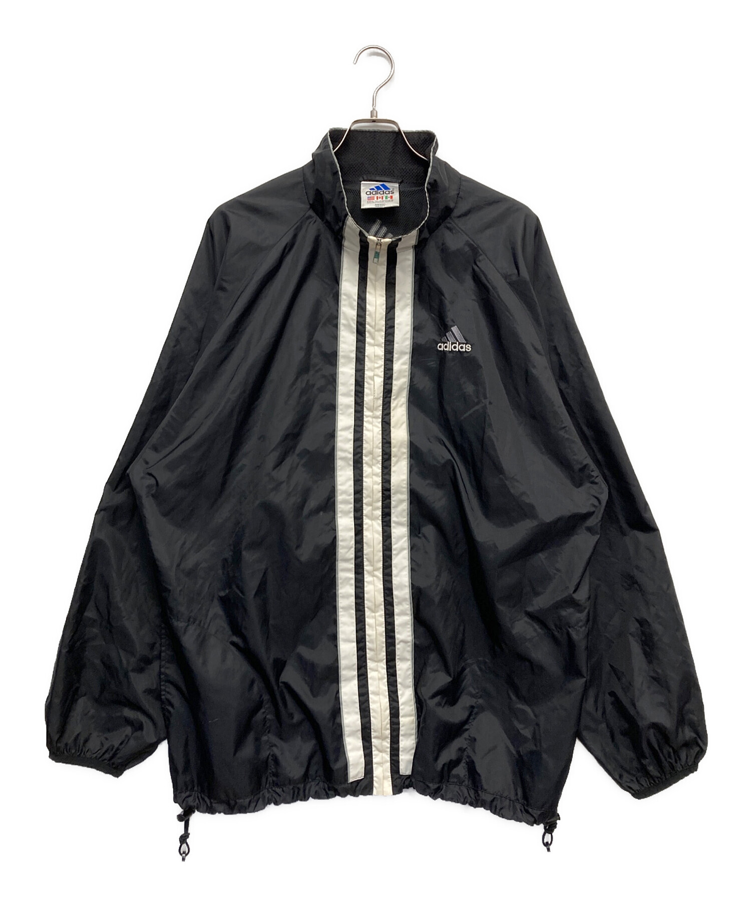 中古・古着通販】adidas (アディダス) ナイロンジャケット ブラック