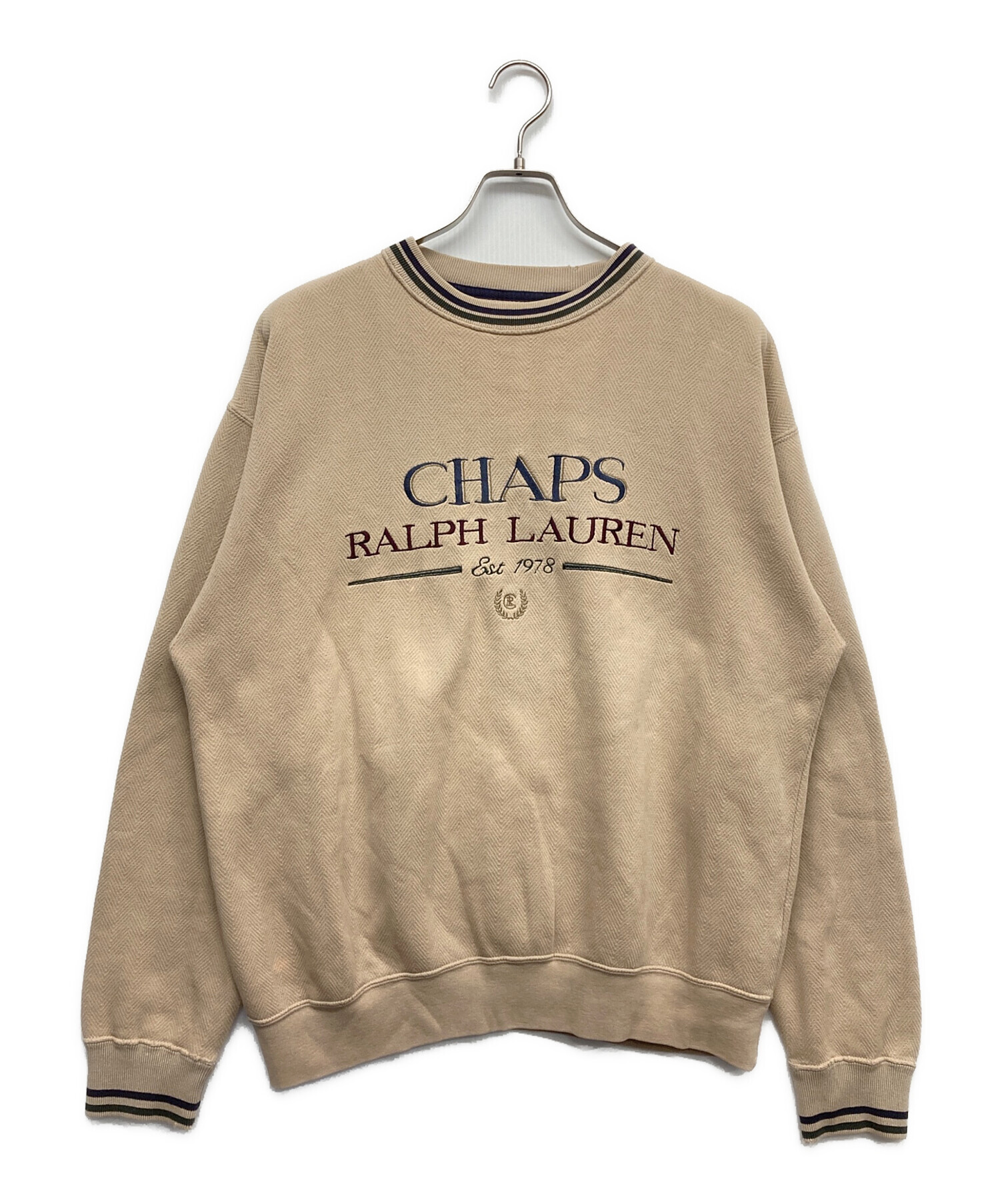 CHAPS RALPH LAUREN スウェットシャツ ロゴ刺繍 M相当 中古・古着通販】CHAPS RALPH LAUREN (チャップス ラルフローレン