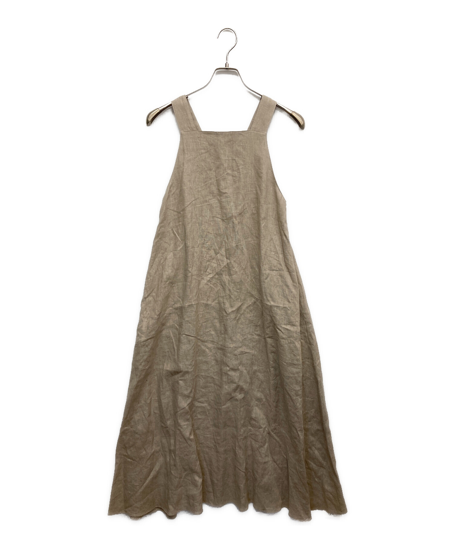 ノースリーブ ワンピース ベージュ中古 中古・古着通販】Plage (プラージュ) リネンノースリーブワンピース