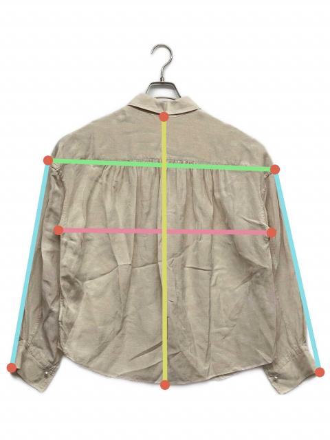 中古・古着通販】BRILL (ブリル) リネンオーバーシャツ ベージュ