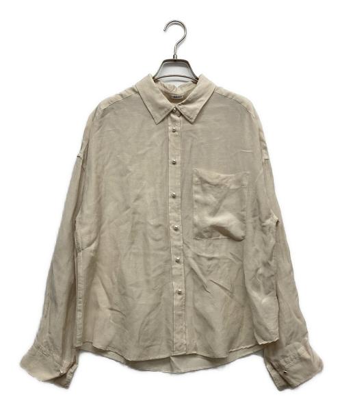 中古・古着通販】BRILL (ブリル) リネンオーバーシャツ ベージュ