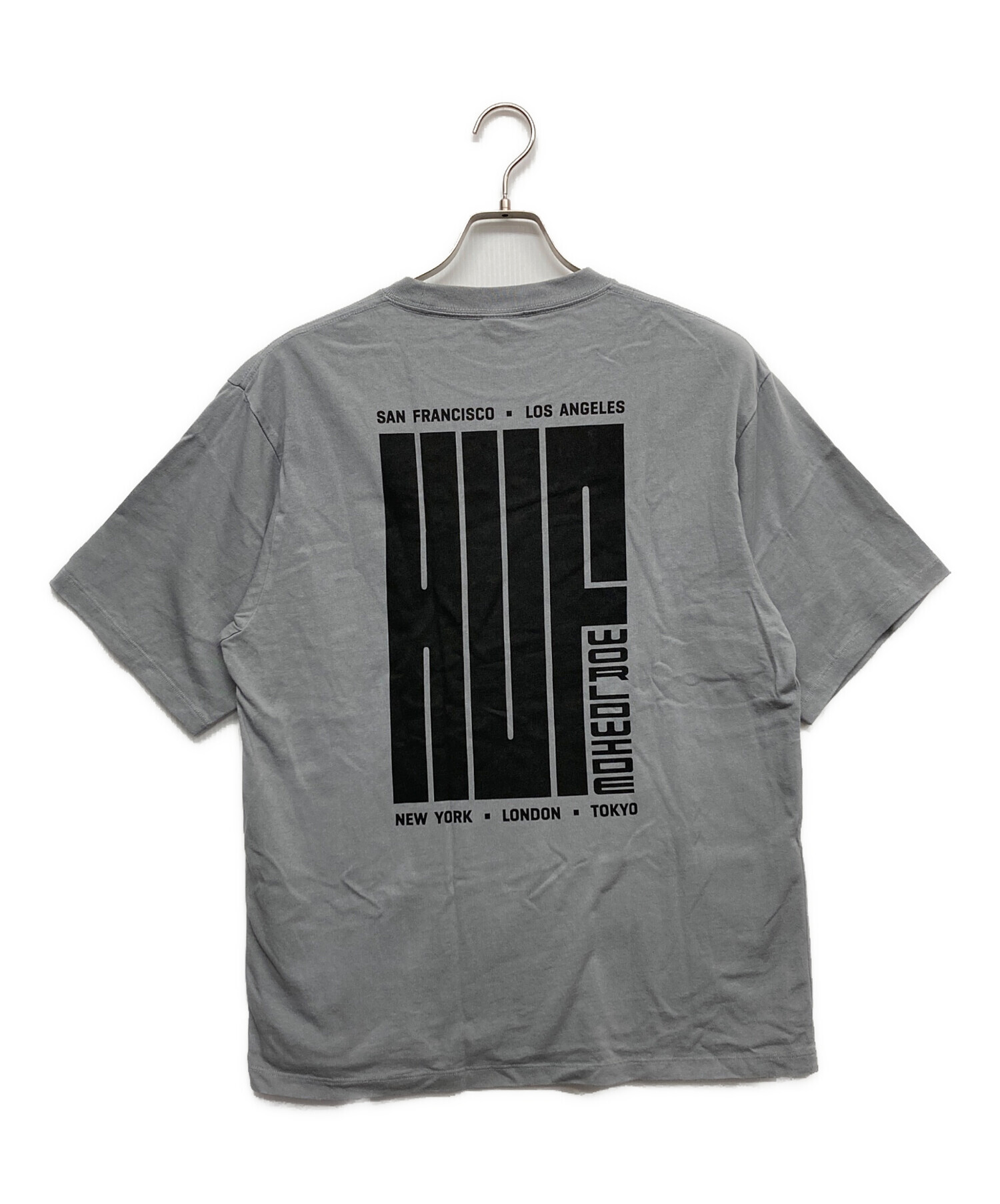 中古・古着通販】HUF (ハフ) プリントTシャツ グレー サイズ:M 