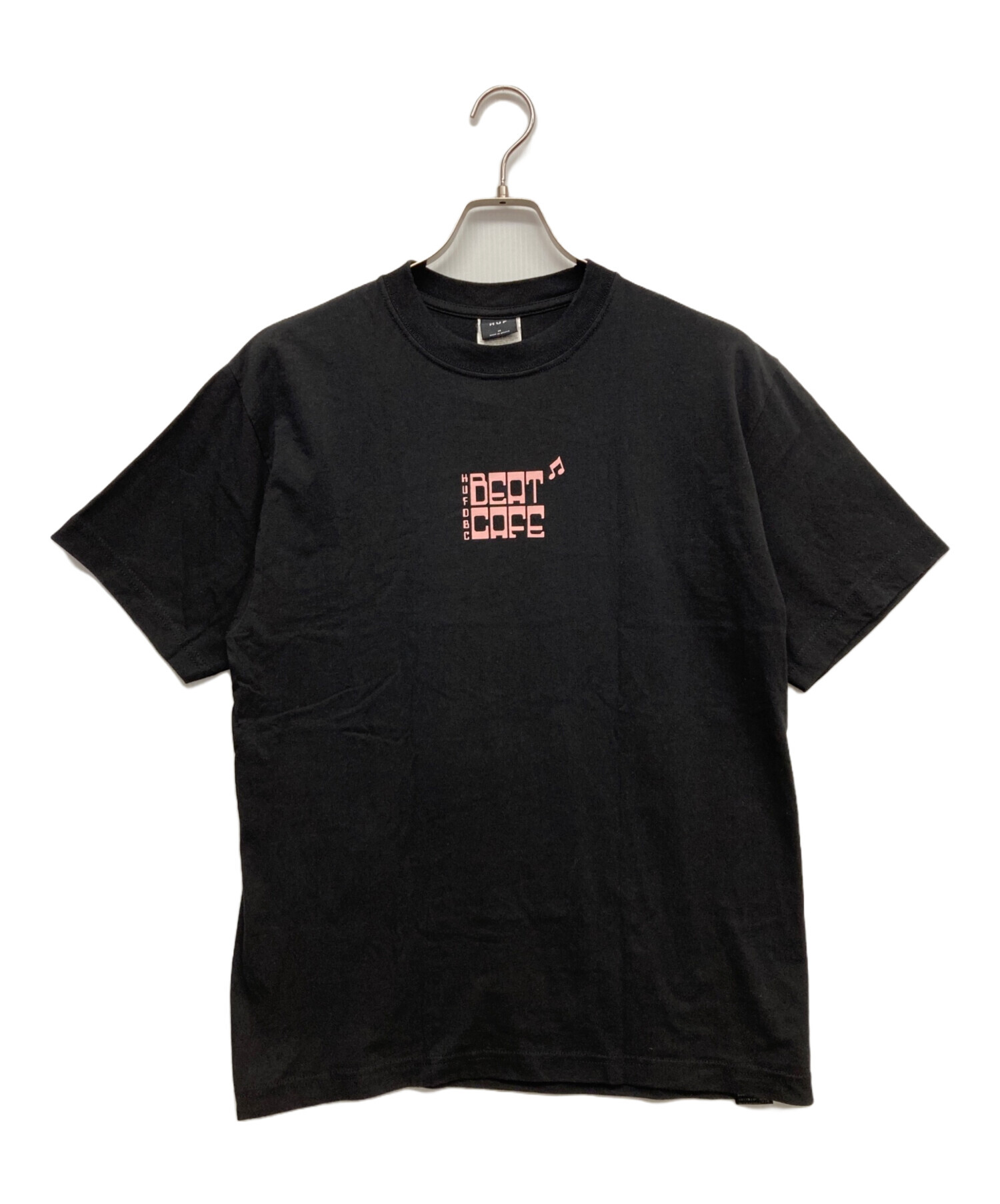 中古・古着通販】HUF (ハフ) プリントTシャツ ブラック サイズ:M 