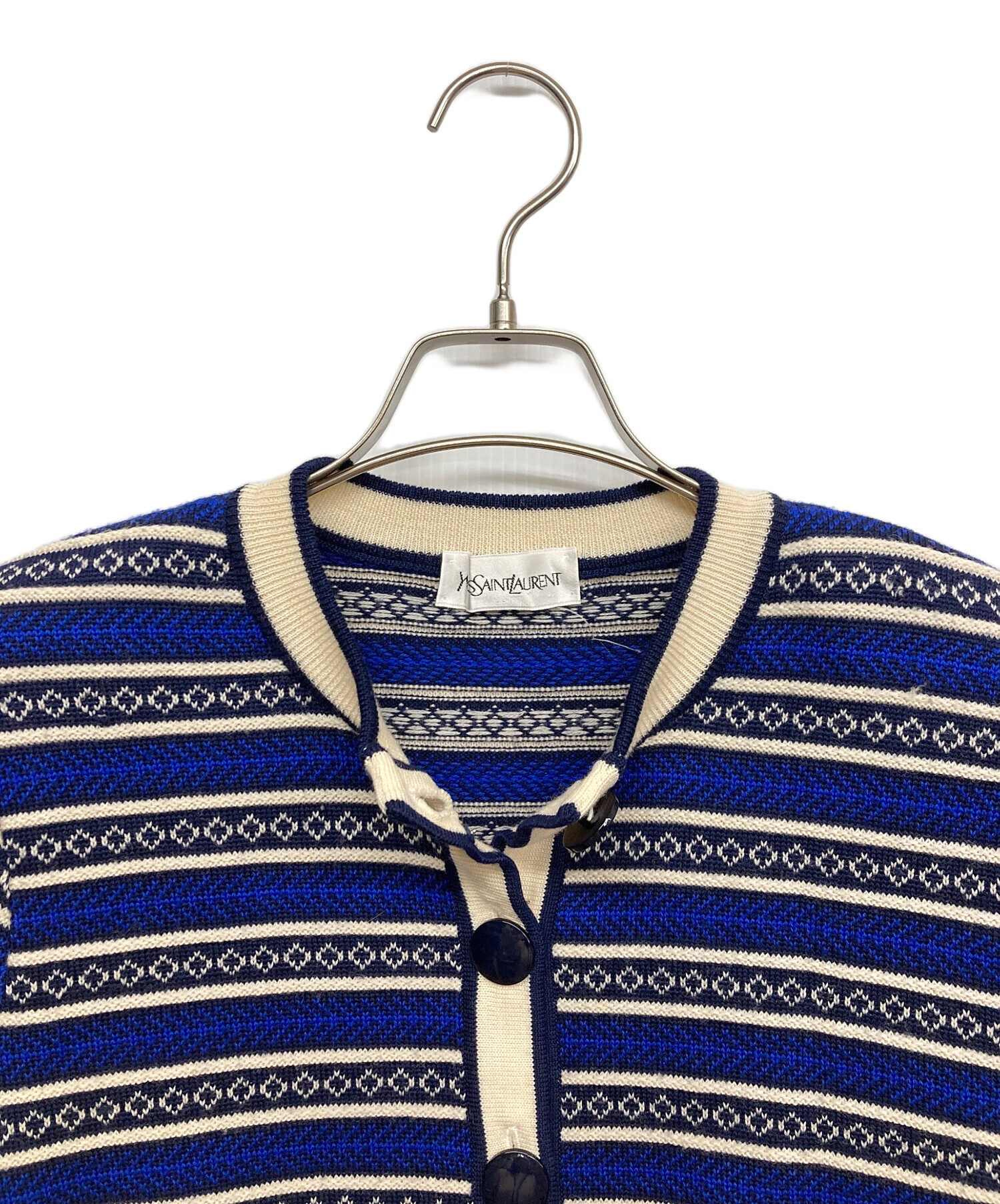 中古・古着通販】Yves Saint Laurent (イヴサンローラン) 総柄ニット