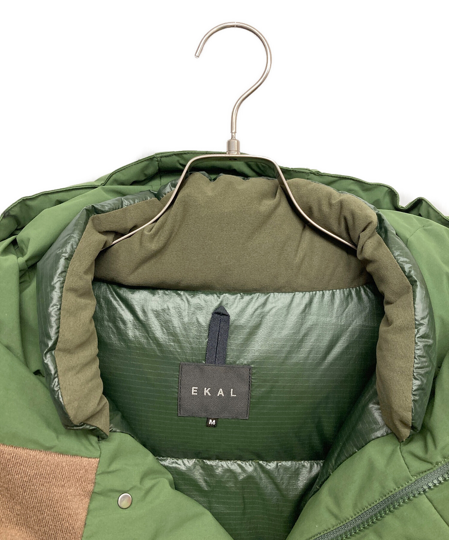 中古・古着通販】EKAL (エカル) ダウンジャケット グリーン サイズ:M 