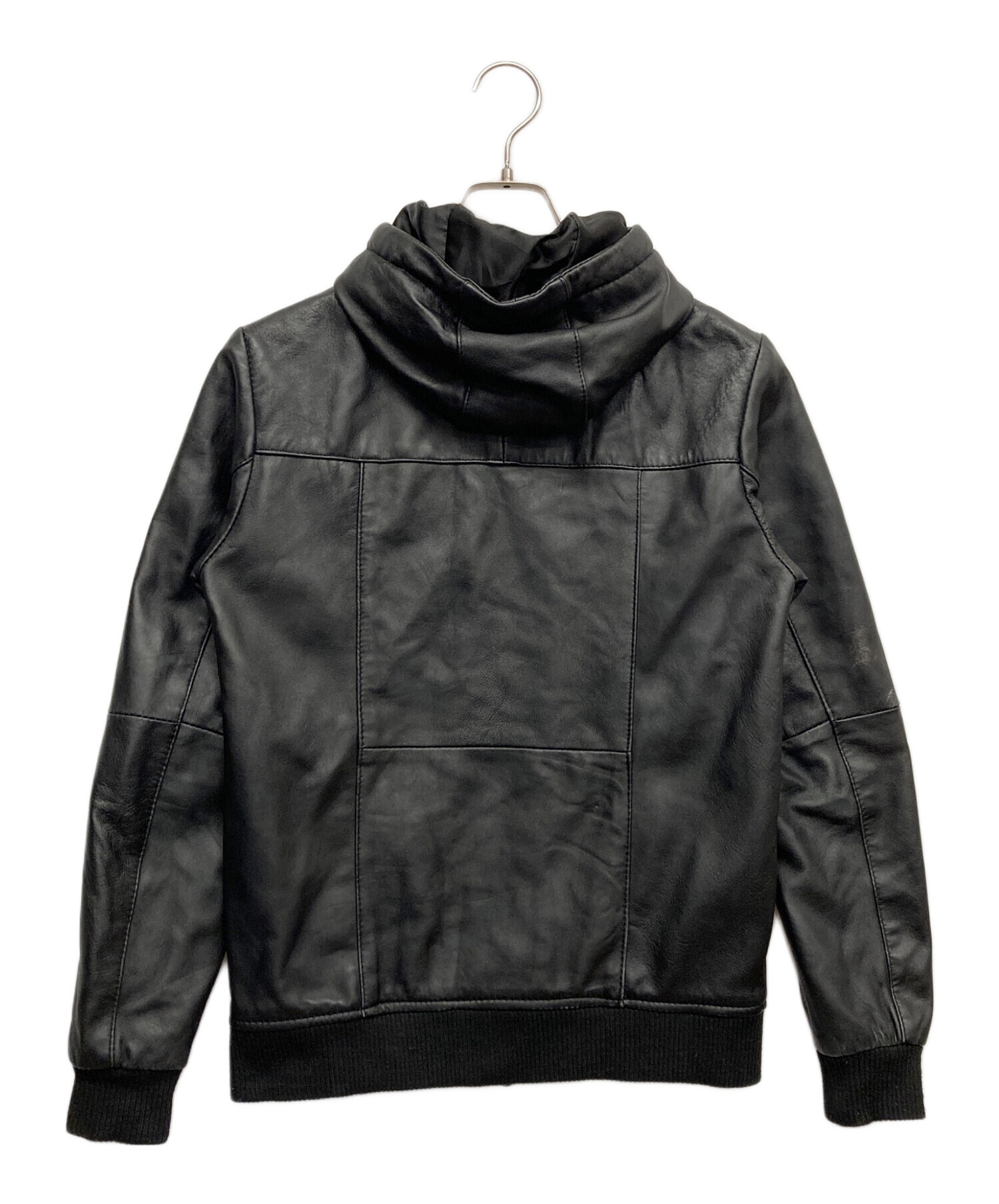 中古・古着通販】hardcover (ハードカバー) ラムレザーフーデッド