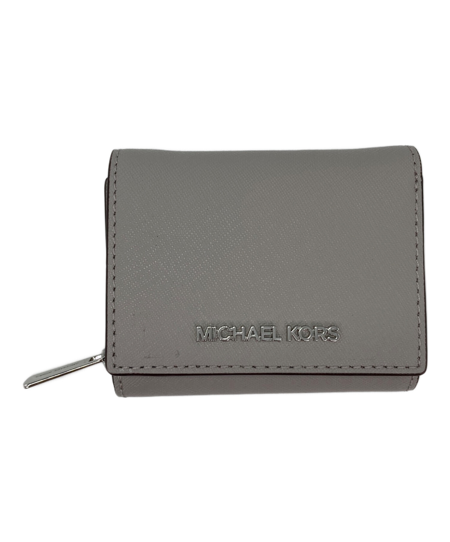 中古・古着通販】MICHAEL KORS (マイケルコース) 3つ折り財布 グレー 