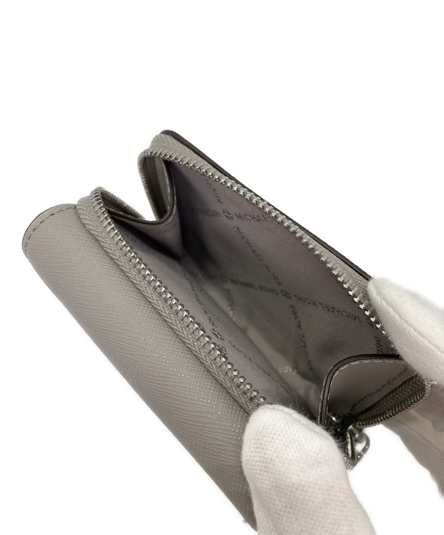 MICHAEL KORS 三つ折り財布 グレー MICHAEL KORS 三つ折り財布 グレー