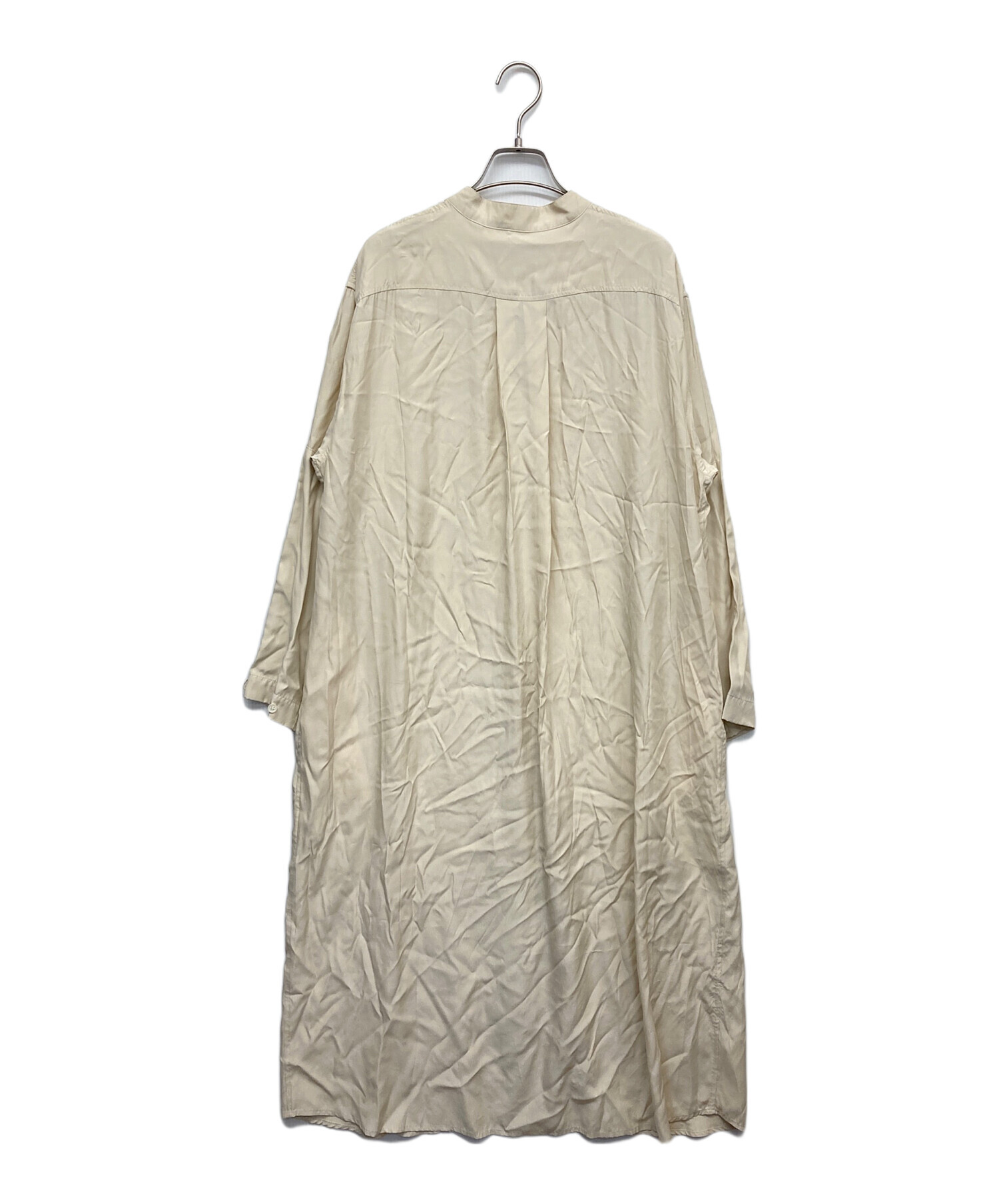 中古・古着通販】SACRA (サクラ) シャツワンピース ベージュ サイズ:38 