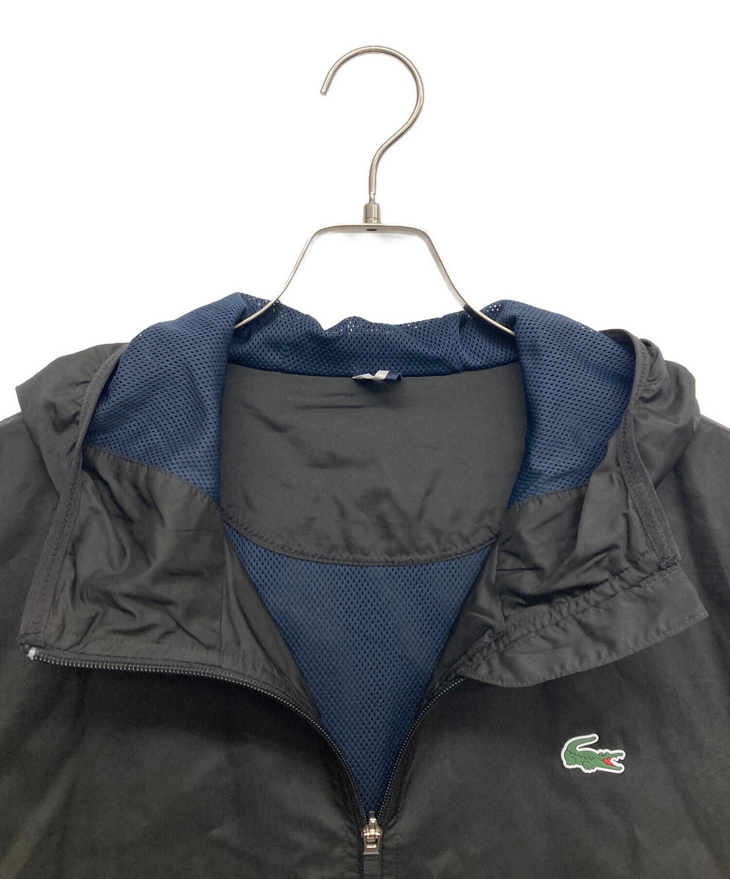 中古・古着通販】LACOSTE (ラコステ) ナイロンジャケット ブラック