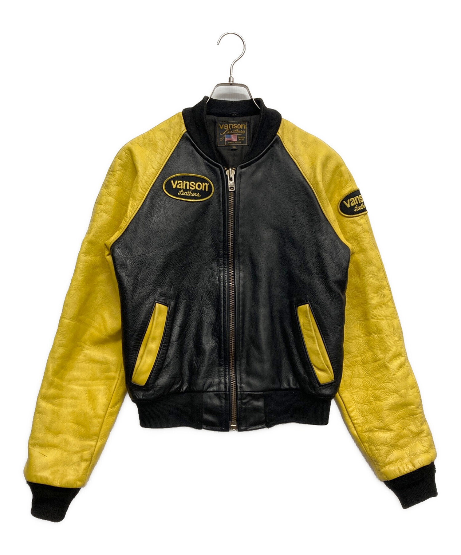 Vanson レザージャケット 34 中古・古着通販】VANSON (バンソン) TJV レザージャケット