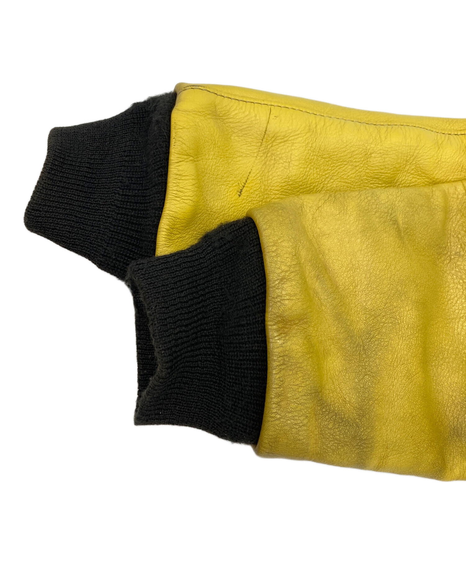 vanson tjv レザー ジャケット 黒/黄色 VANSON バンソン TJV 牛革 レザージャケット ma-1 36 - メルカリ