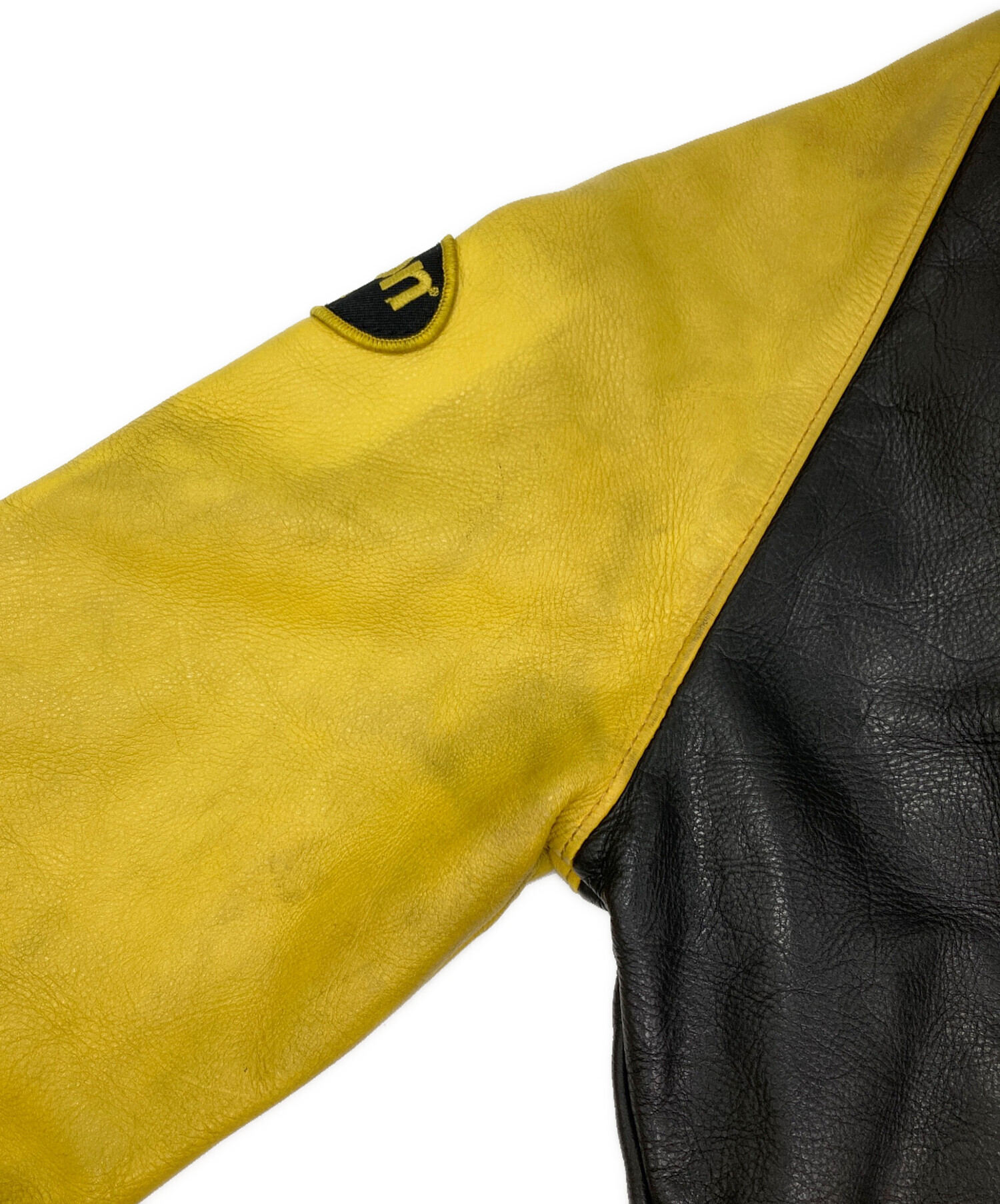 中古・古着通販】VANSON (バンソン) TJV レザージャケット イエロー