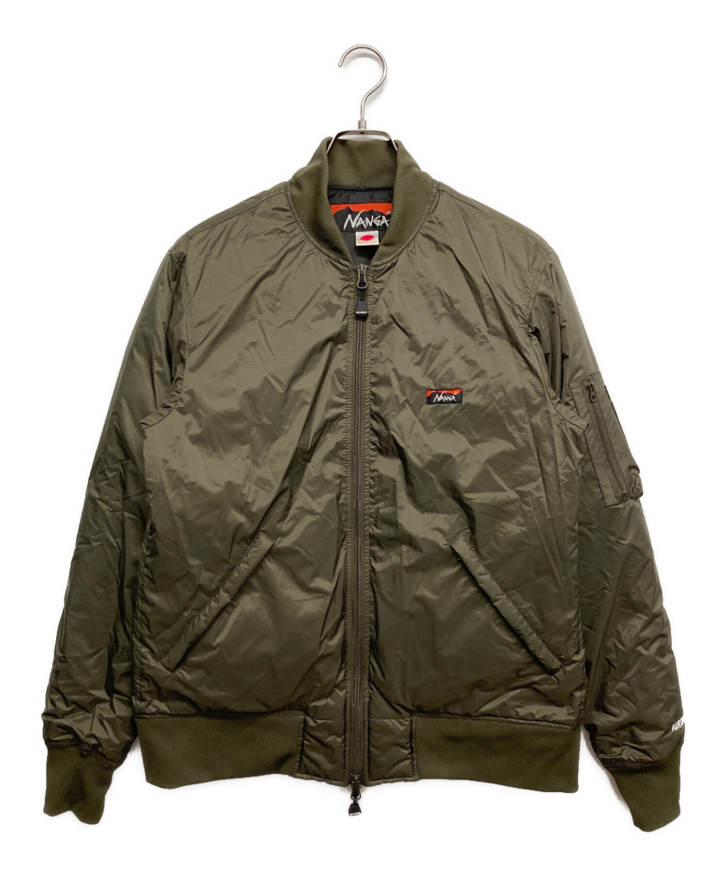 ナンガNANGA AURORA-TEX MA-1ジャケット オリーブ NANGA ナンガ AURORA