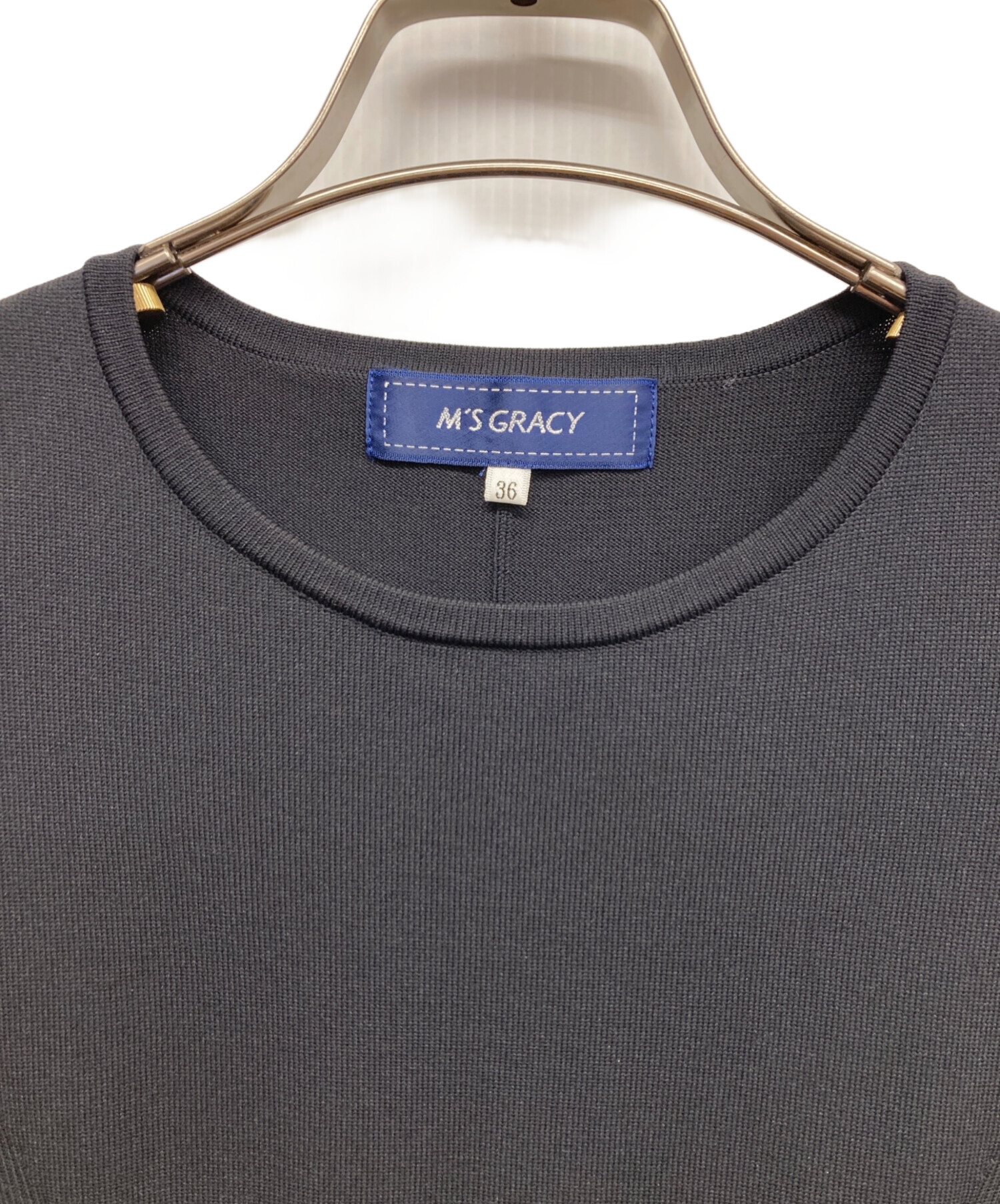 中古・古着通販】M'S GRACY (エムズグレイシー) ウエストリボンニット