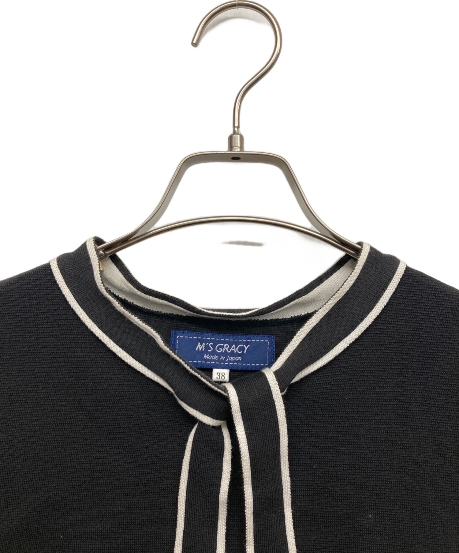 中古・古着通販】M'S GRACY (エムズグレイシー) 半袖ニット ブラック