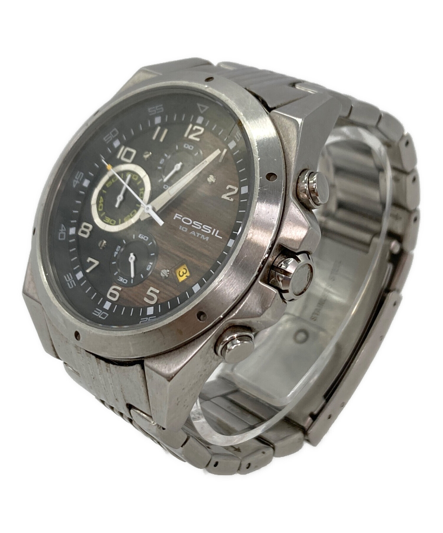 中古・古着通販】FOSSIL (フォッシル) クロノグラフ ブラック 