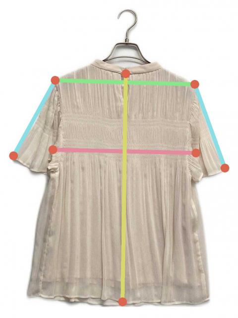 新品☆JUSGLITTY 楊柳プリーツ袖プルオーバー ジャスグリッティ ジャスグリッティー（JUSGLITTY）/楊柳プリーツ袖プルオーバーの通販は