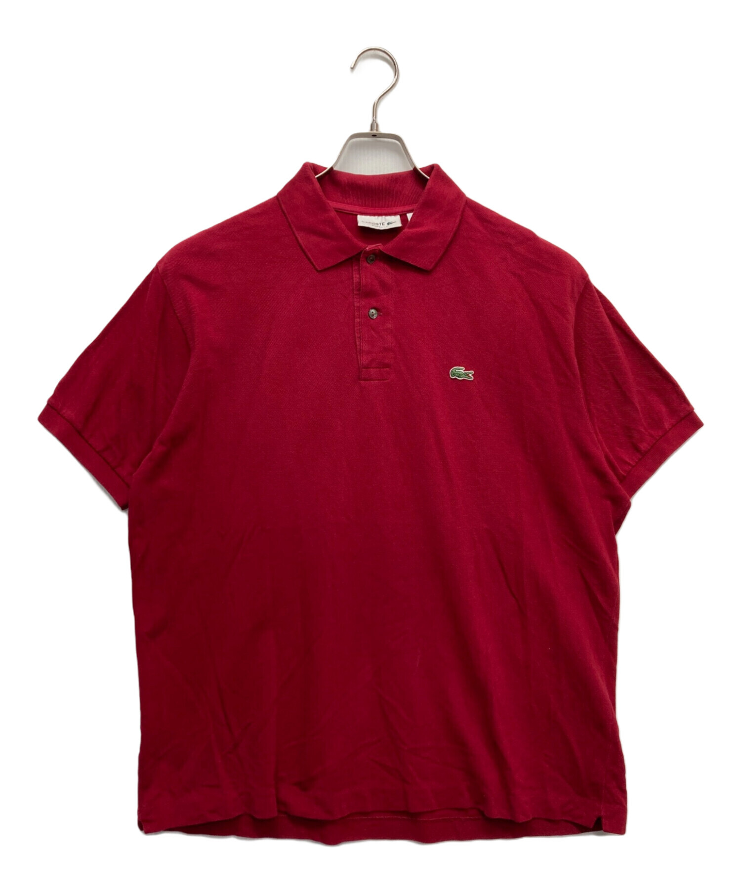 中古・古着通販】LACOSTE (ラコステ) ポロシャツ レッド サイズ:XXL