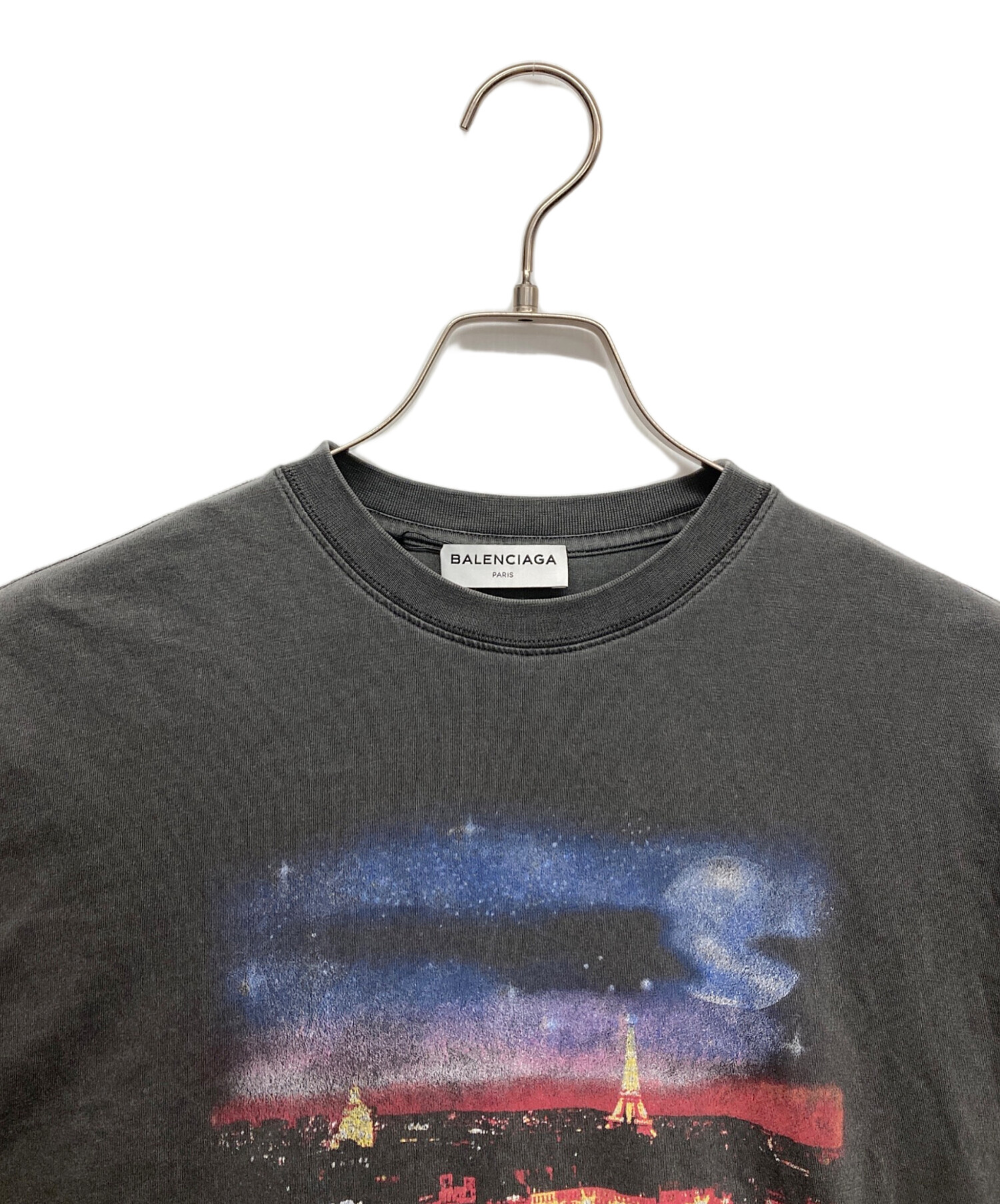 バレンシアガ PARIS Tシャツ グレー Mサイズ