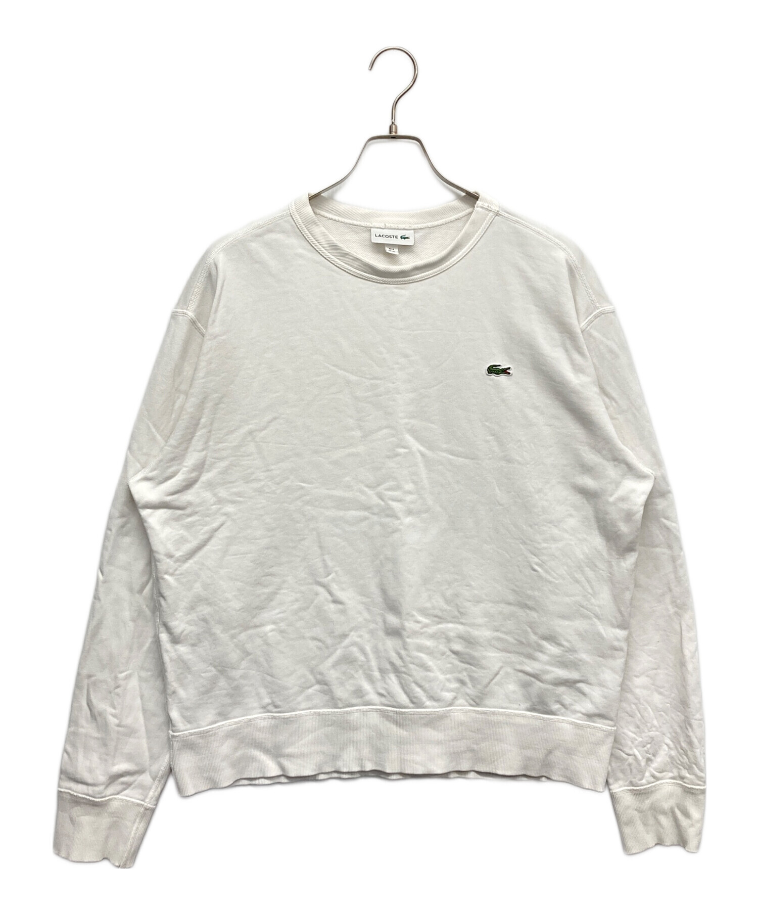 中古・古着通販】LACOSTE (ラコステ) クルーネックスウェット ホワイト 