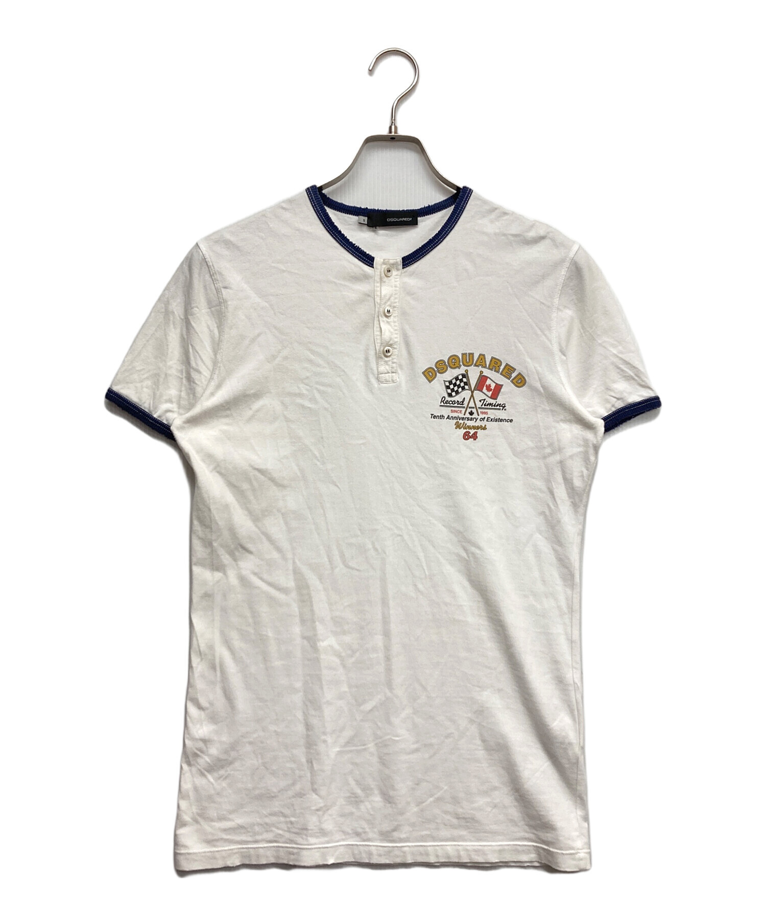中古・古着通販】DSQUARED2 (ディースクエアード) ヘンリーネック 