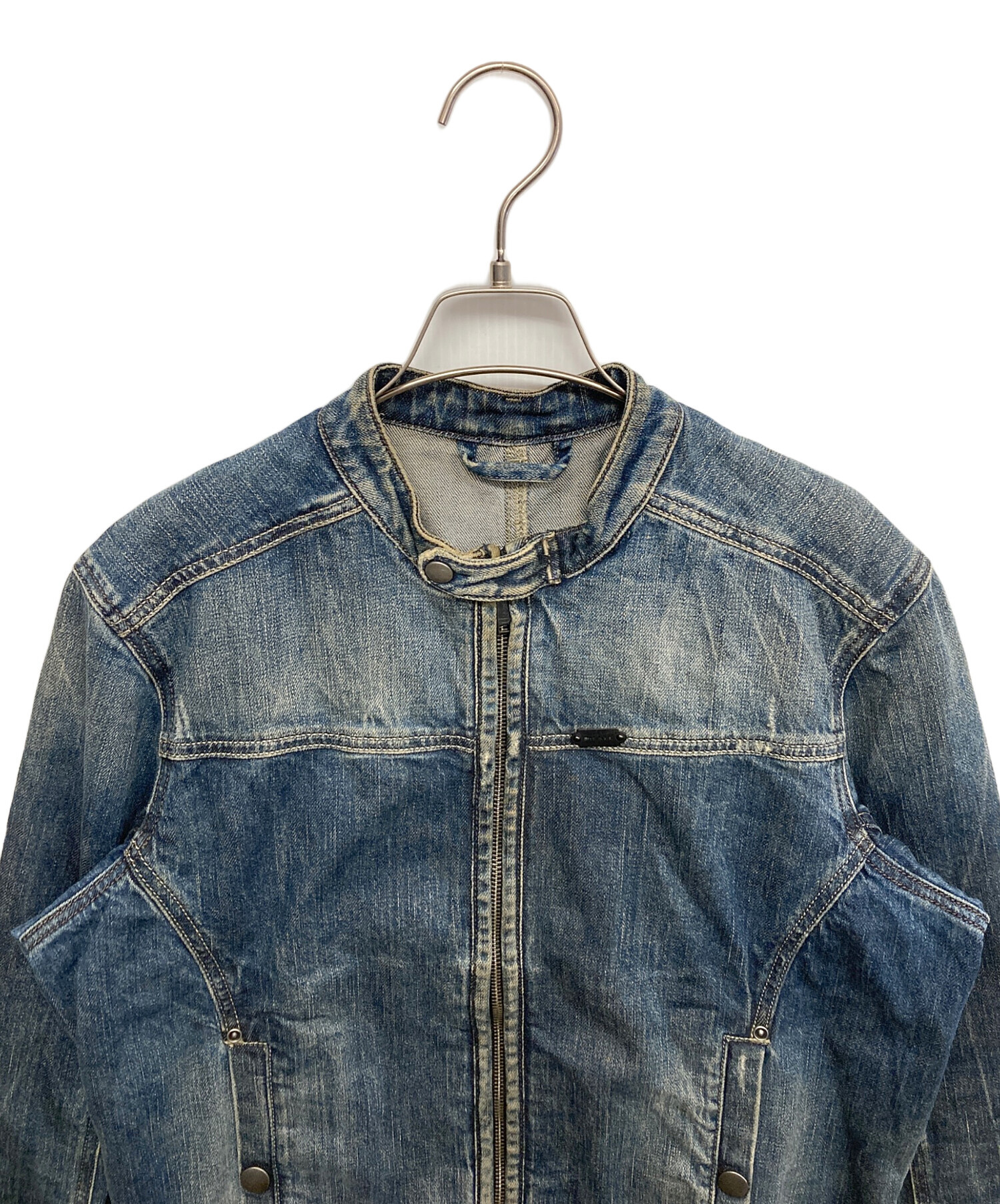 中古・古着通販】DIESEL (ディーゼル) デニムシングルライダース