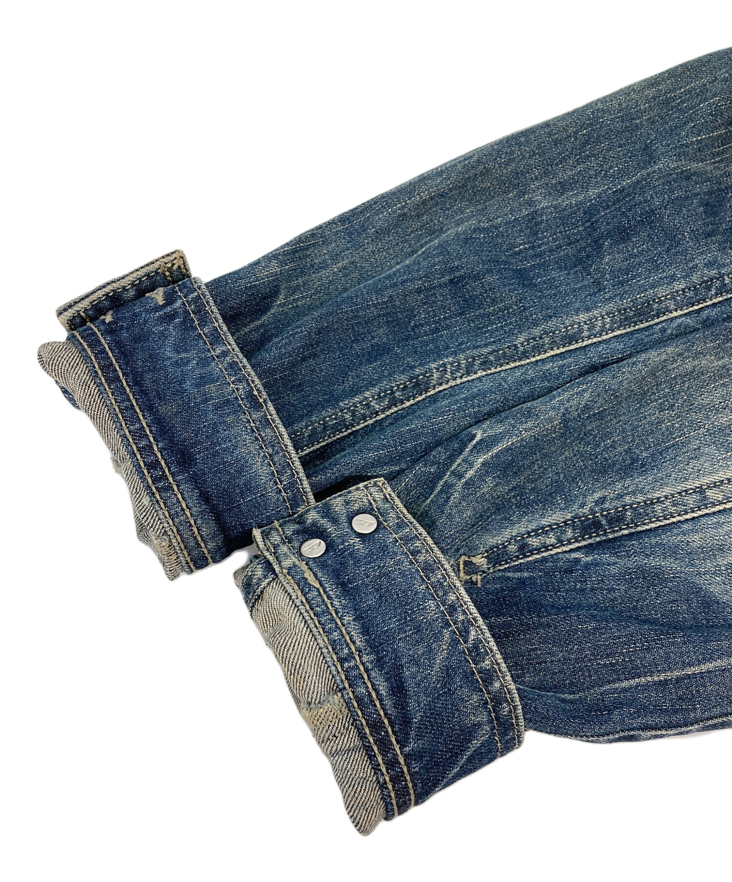 中古・古着通販】DIESEL (ディーゼル) デニムシングルライダース