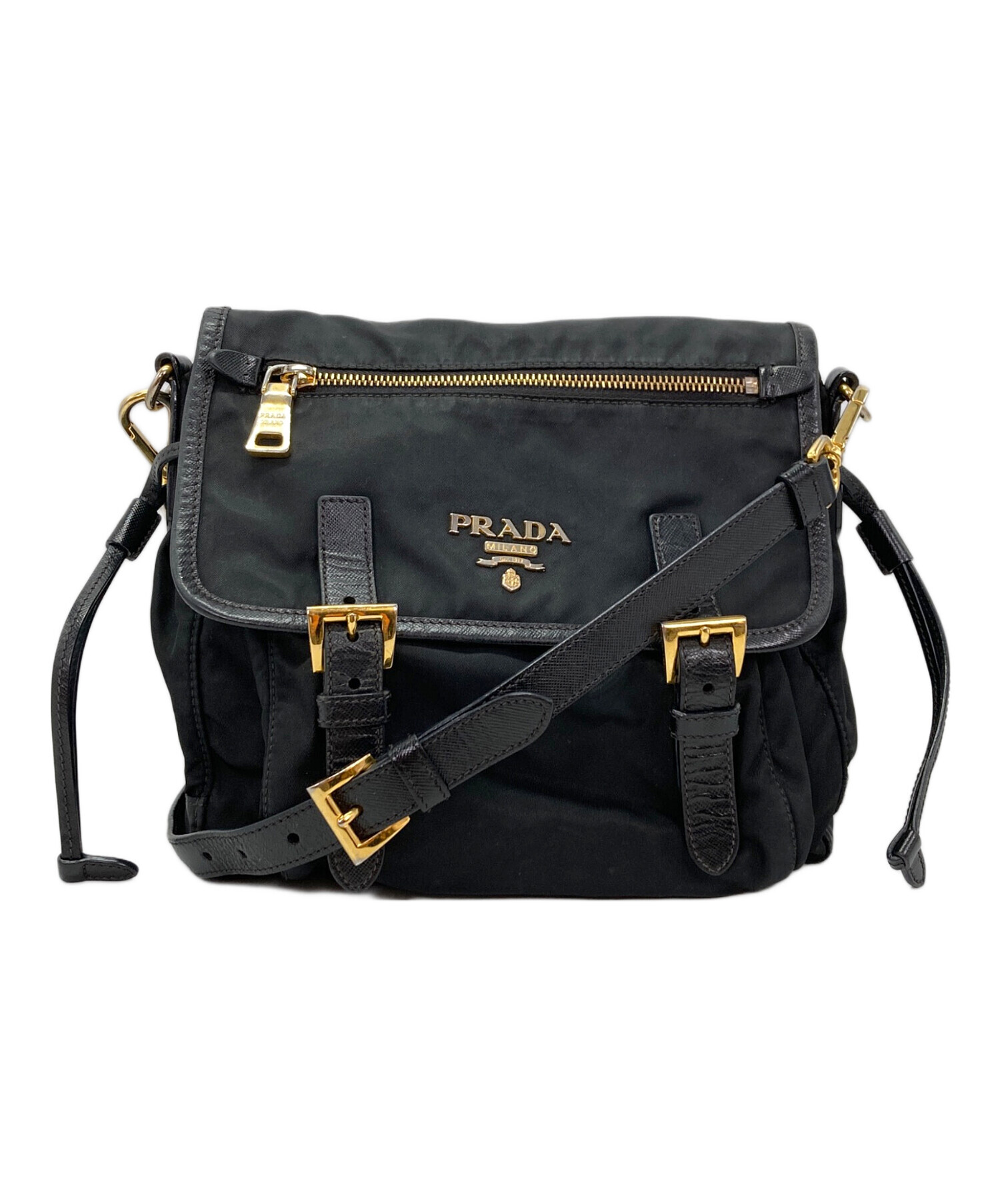 中古・古着通販】PRADA (プラダ) テスートナイロン ショルダーバッグ 
