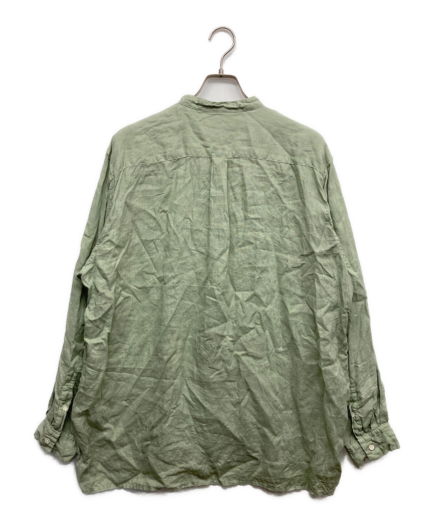 中古・古着通販】CONFECT (コンフェクト) 60リネン バンドカラー 中古・古着通販】CONFECT (コンフェクト) 60リネン バンドカラー