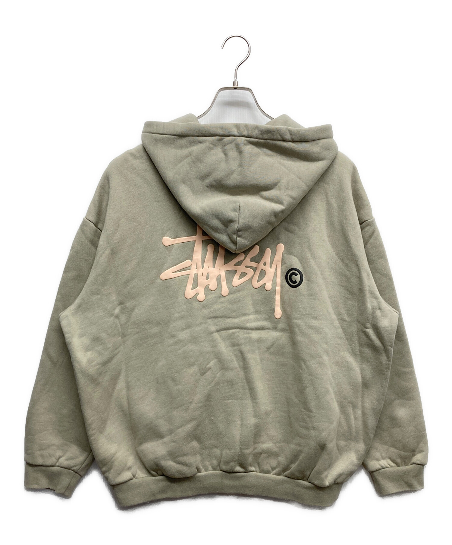 中古・古着通販】stussy (ステューシー) ジップパーカー ベージュ
