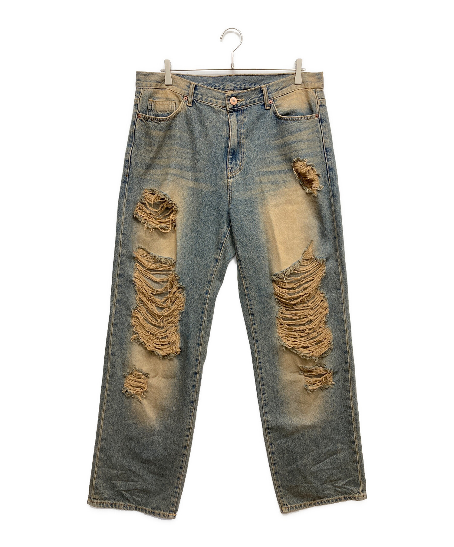 中古・古着通販】BGHB (バガーチ) ダメージ加工デニムパンツ 