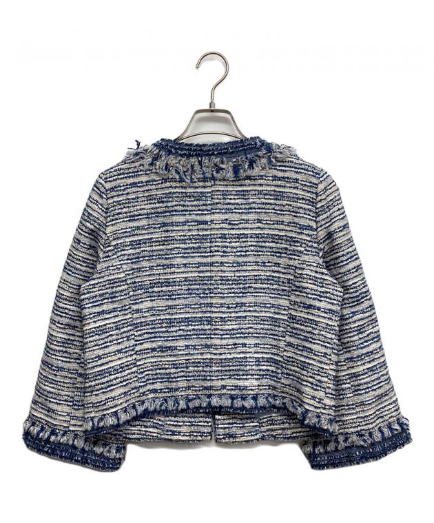 中古・古着通販】TO BE CHIC (トゥービーシック) ノーカラーツイード