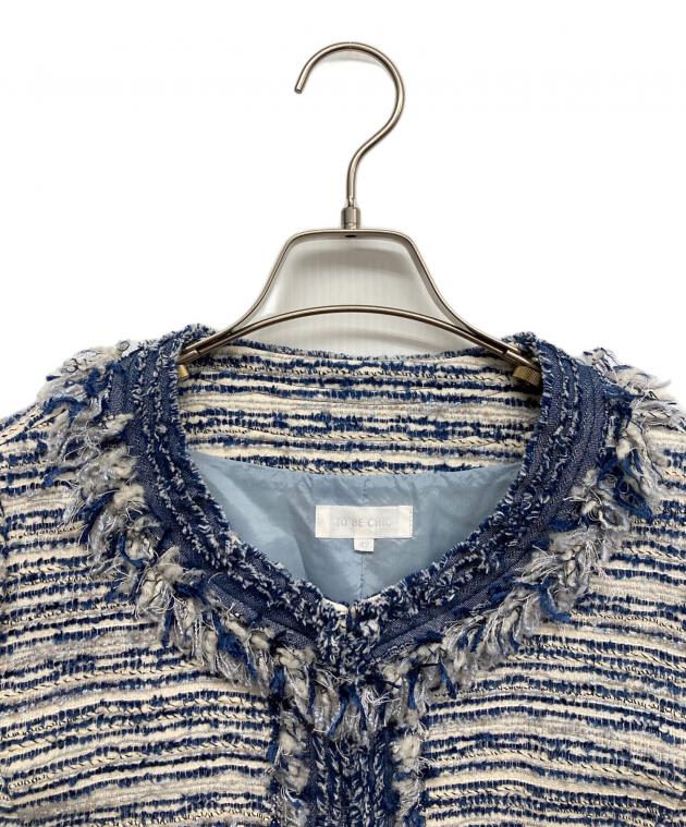 tobechic ジャケット　42 中古・古着通販】TO BE CHIC (トゥービーシック) ノーカラーツイード