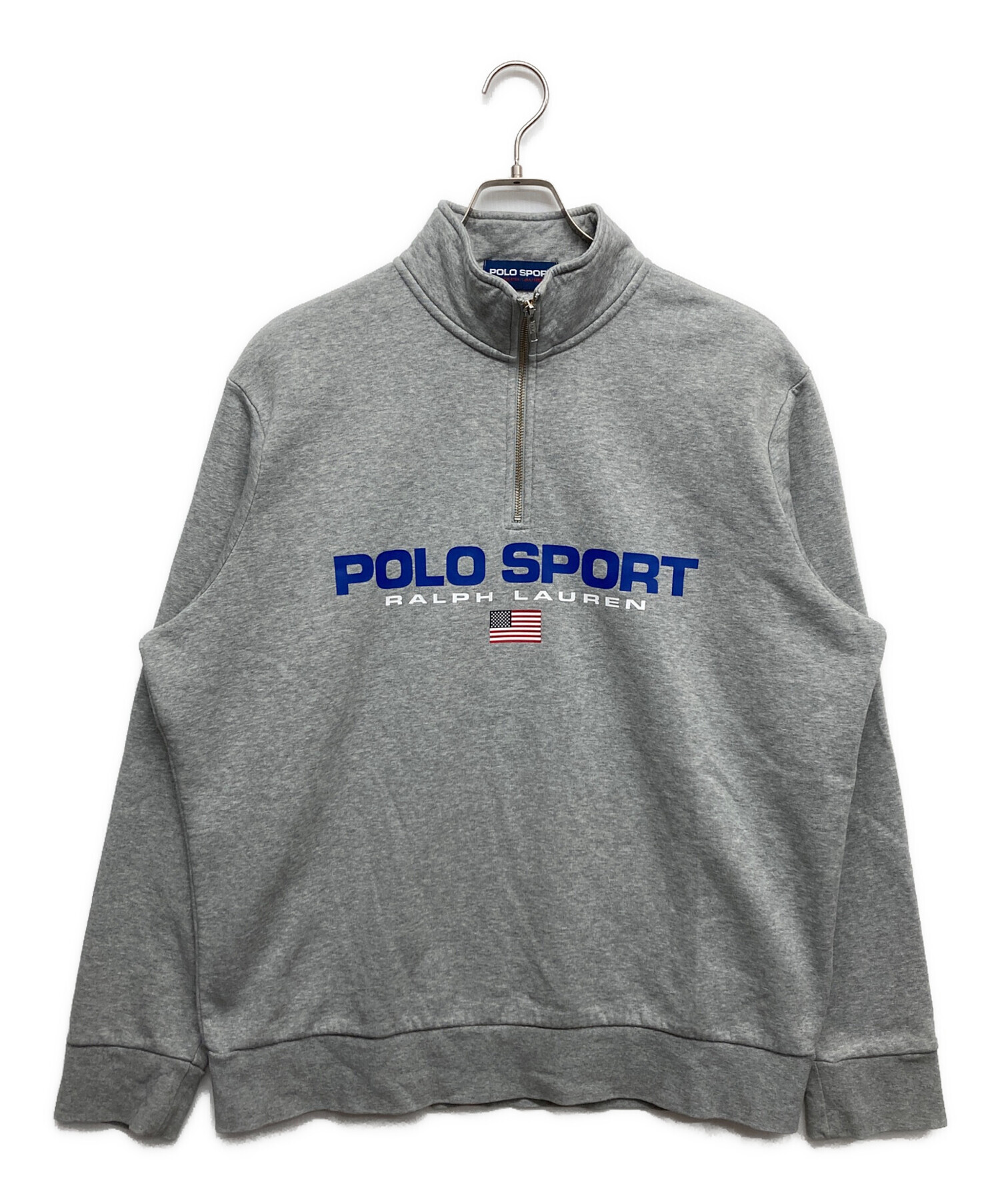 【レア】POLO SPORTハーフジップ トレーナー XL 中古・古着通販】POLO SPORT (ポロスポーツ) ハーフジップスウェット