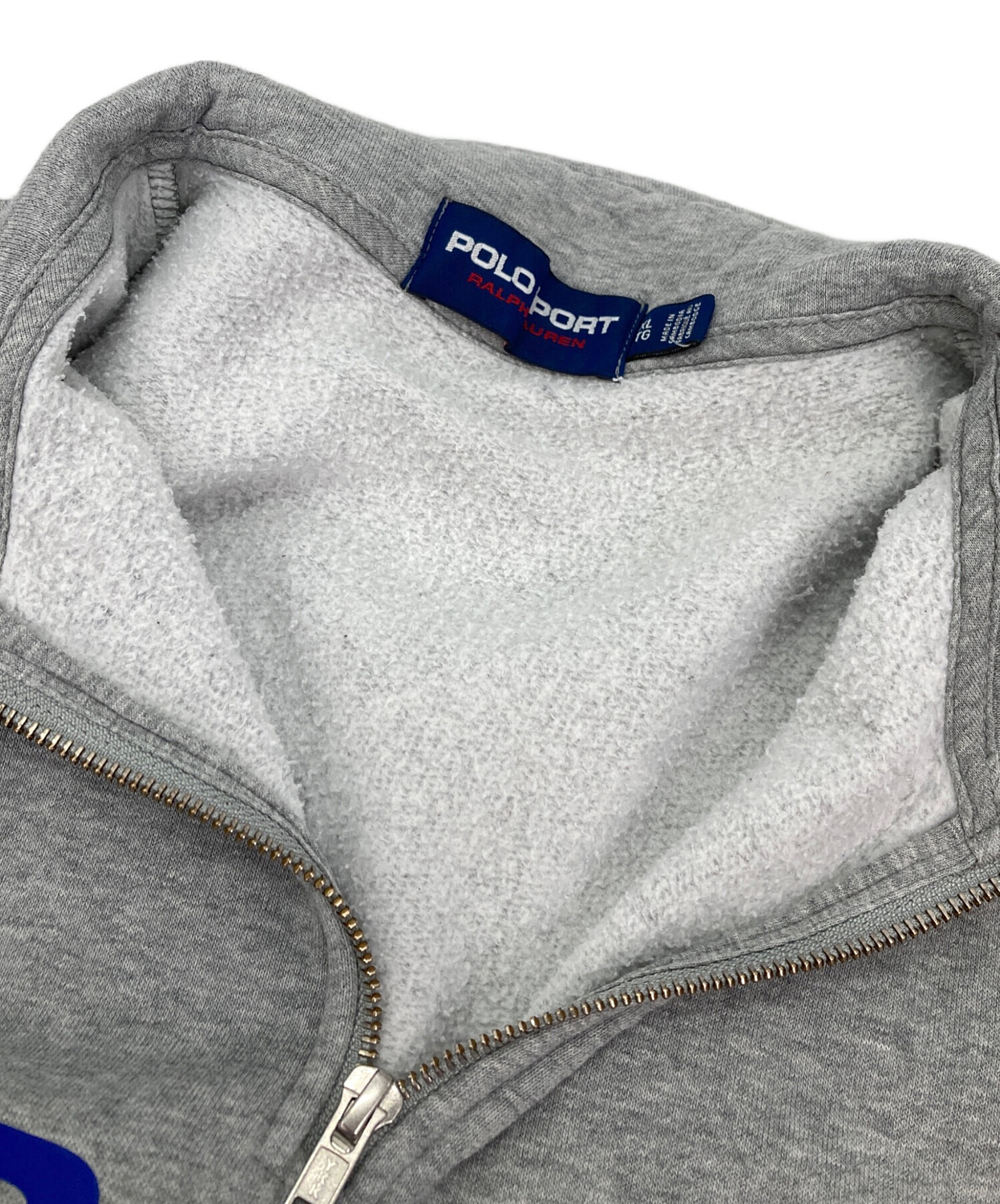 【レア】POLO SPORTハーフジップ トレーナー XL 中古・古着通販】POLO SPORT (ポロスポーツ) ハーフジップスウェット